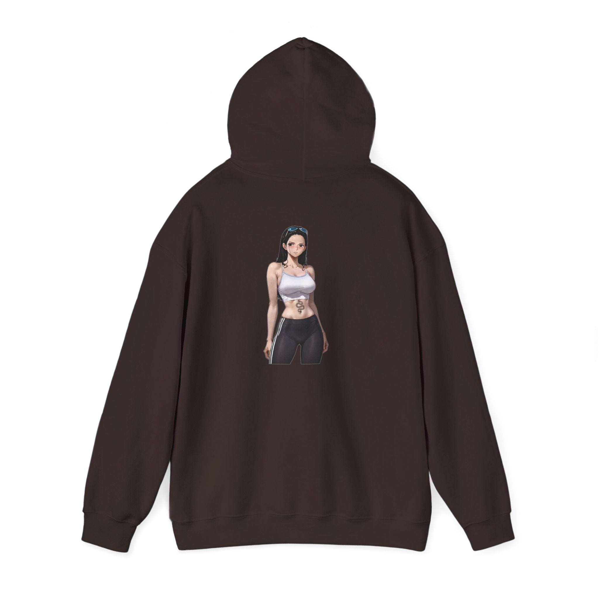 Nico Robin Sporty Snake Tattoo Anime Unisex Heavy Blend™ Hooded Sweatshirt