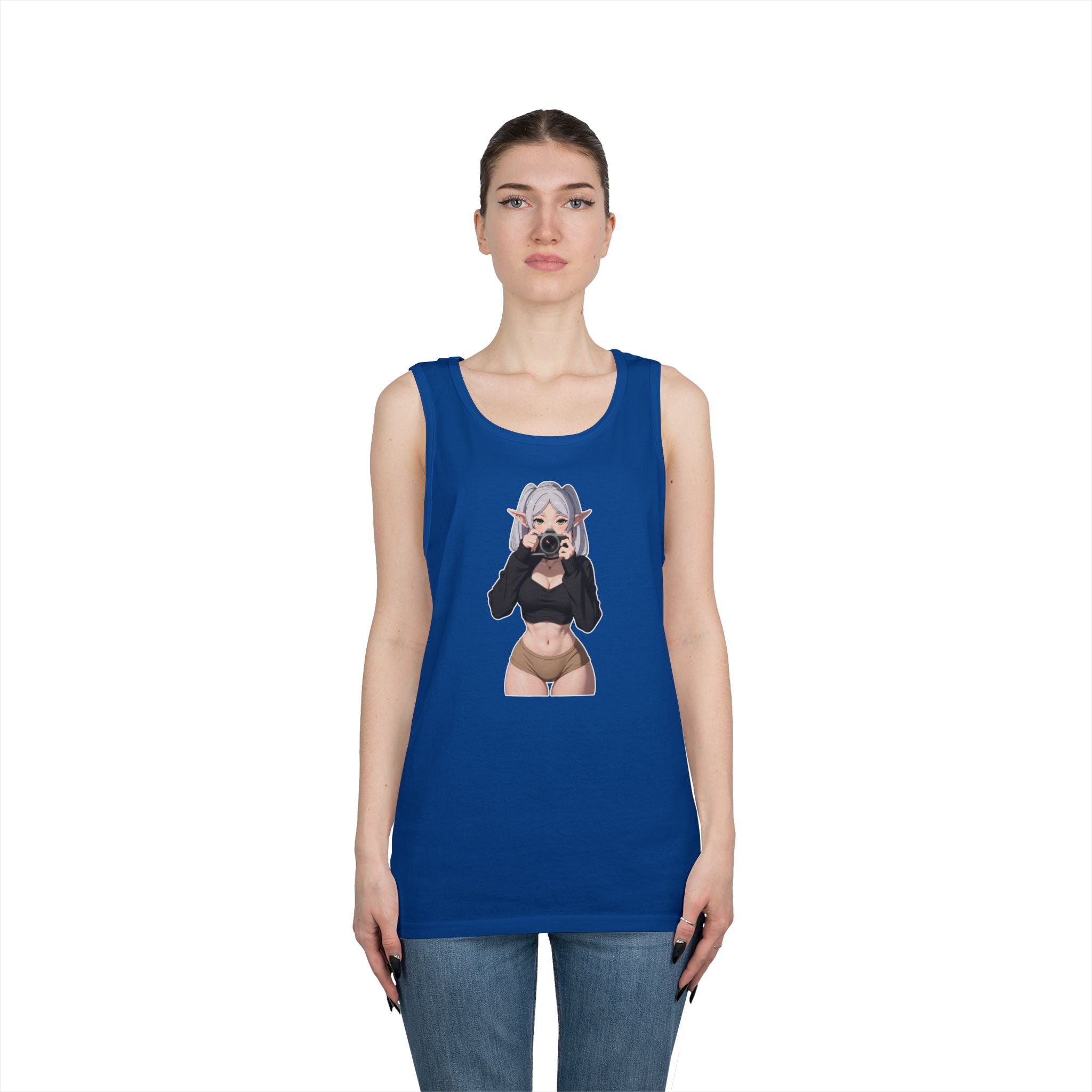 Frieren Cute Heavy Cotton Tank Top