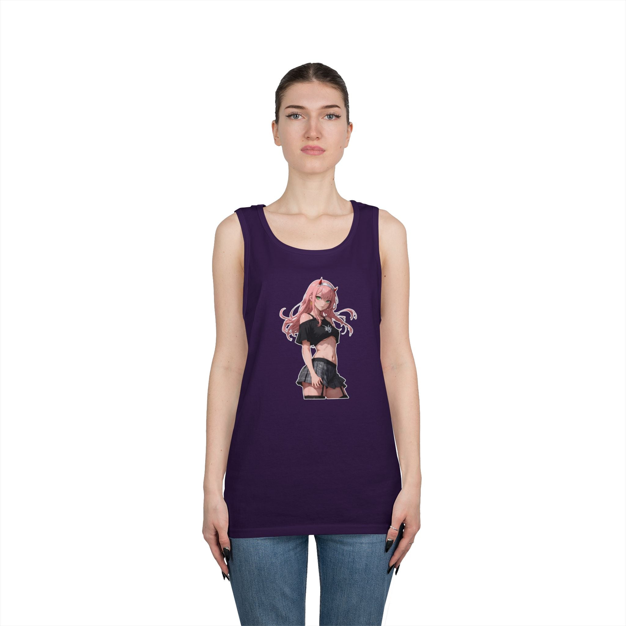 Zero Two Streetwear Style Heavy Cotton Tank Top