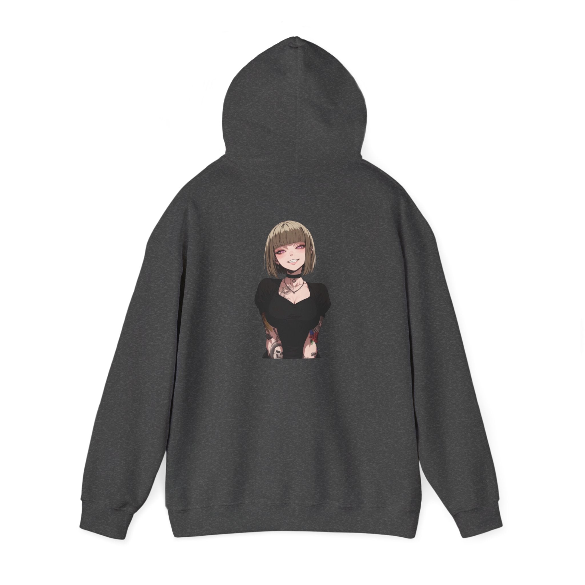 Sexy Style Himiko Toga Skull Tattooed Unisex Heavy Blend™ Hooded Sweatshirt