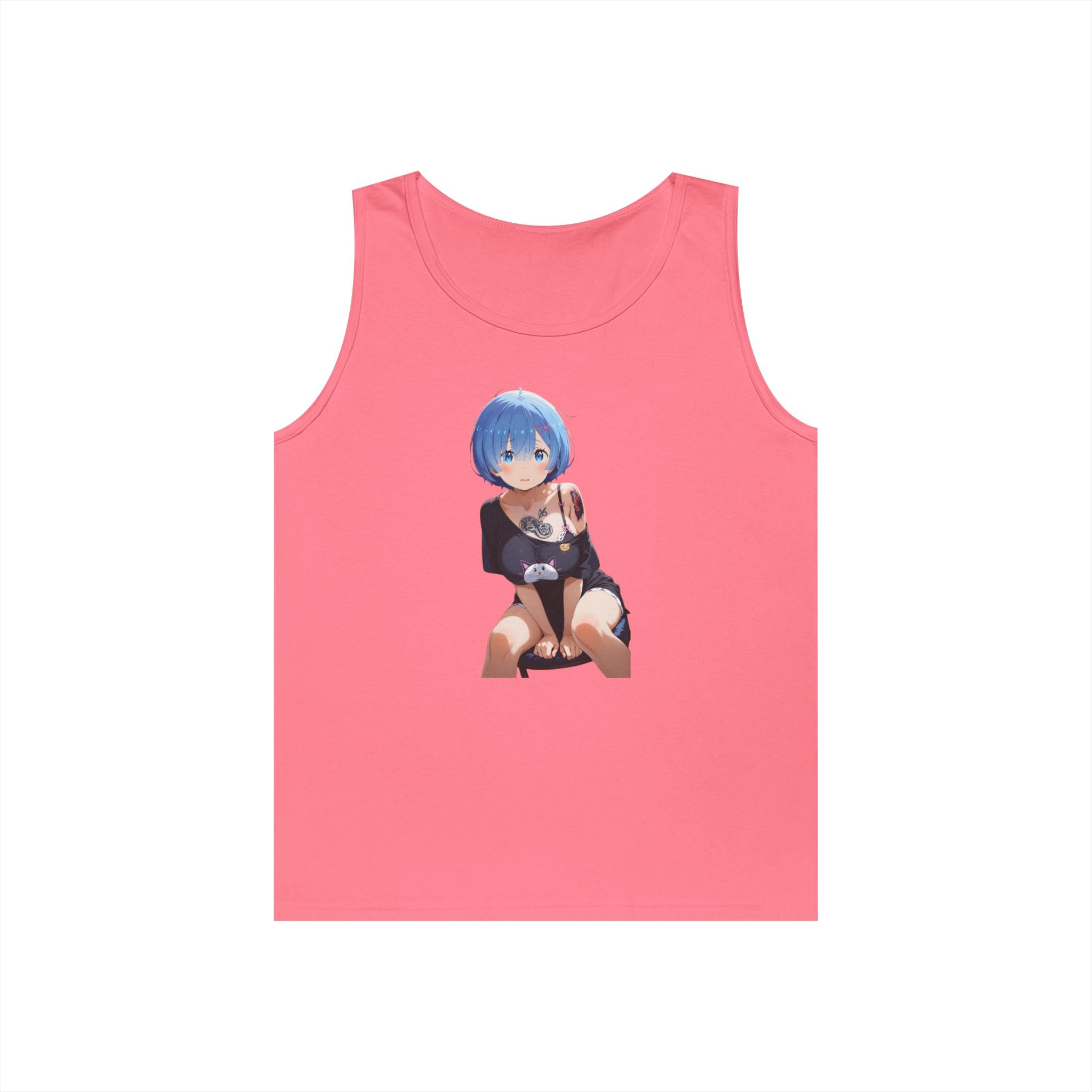 Sexy Rem Tattooed Heavy Cotton Tank Top