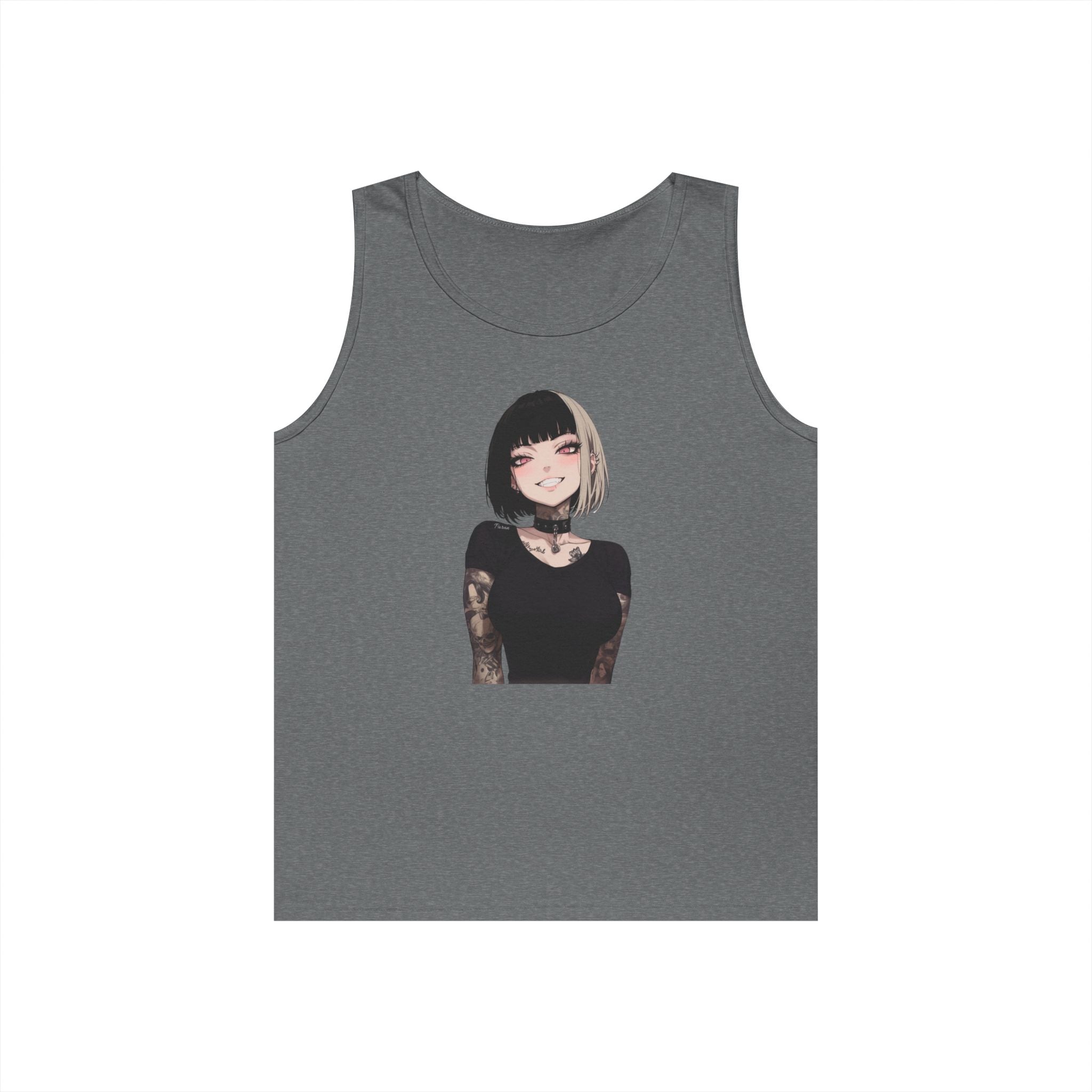Himiko Toga Gothic Tattooed Style Heavy Cotton Tank Top