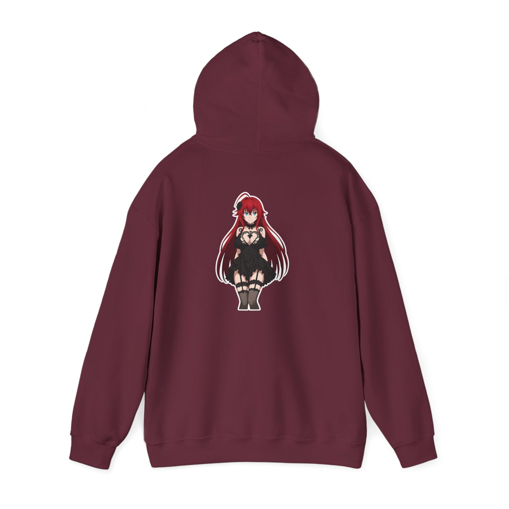 Rias Gremory Gothic Style Waifu Unisex Heavy Blend™ Hooded Sweatshirt
