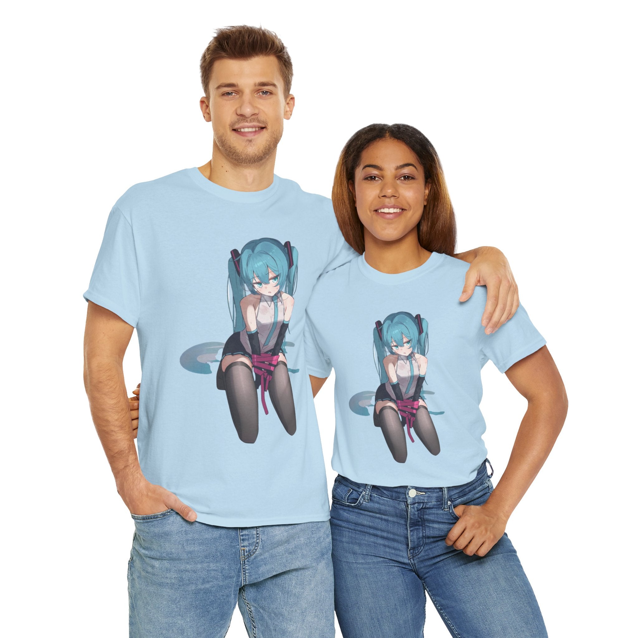 Hatsune Miku Bound Cute Anime Unisex Heavy Cotton Tee