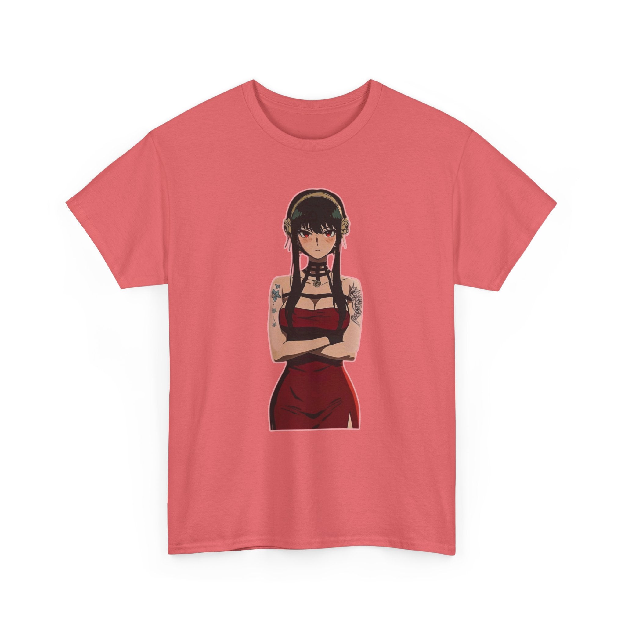 Yor Forger Elegant Tattooed Anime Unisex Heavy Cotton Tee