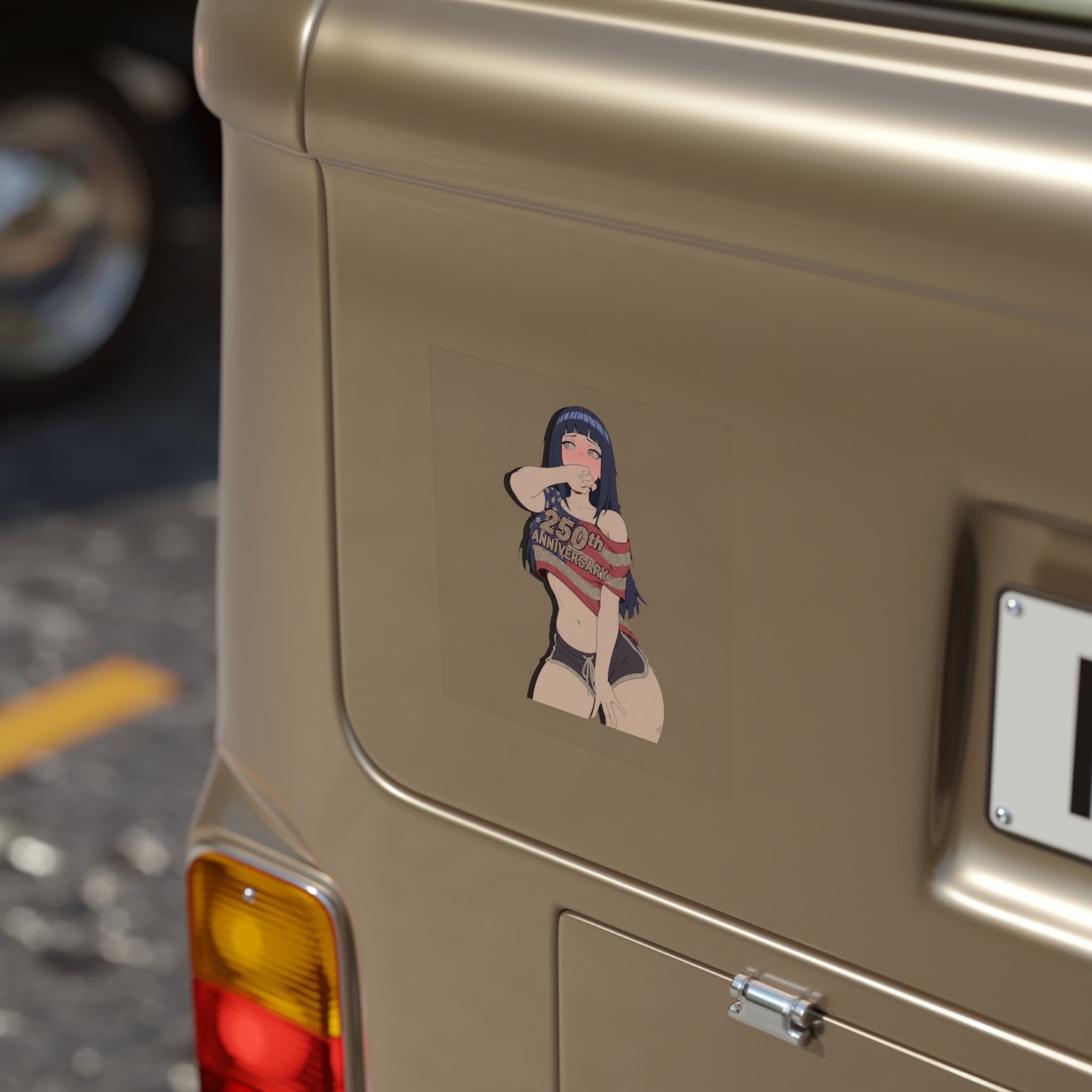 Hyuga Hinata Shy Cansual Waifu Sticker
