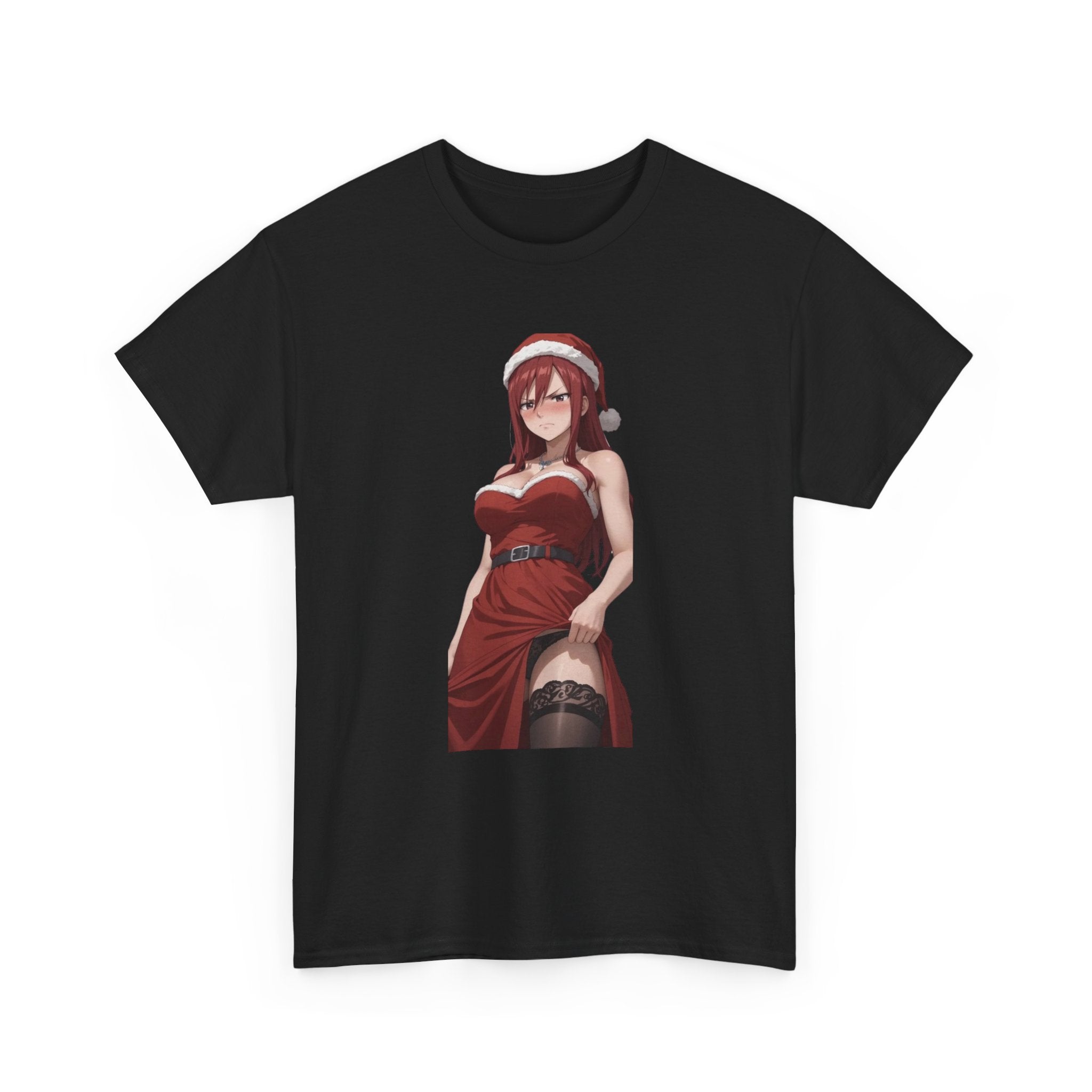 Ezra Scarlet Christmas Themed Angry Anime Unisex Heavy Cotton Tee
