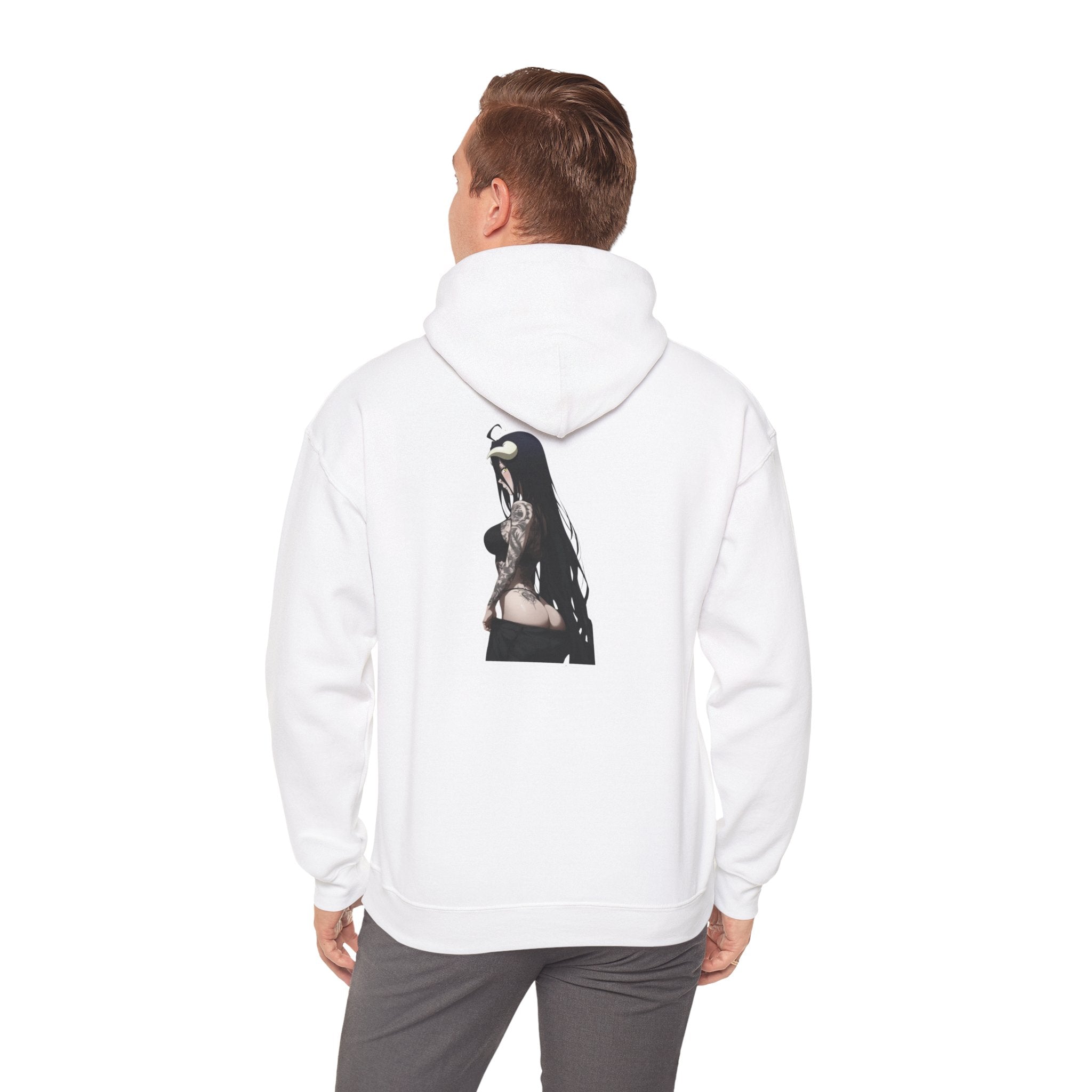 Albedo From Overlord Gothic Tattooed Unisex Heavy Blend™ Hooded Sweatshirt
