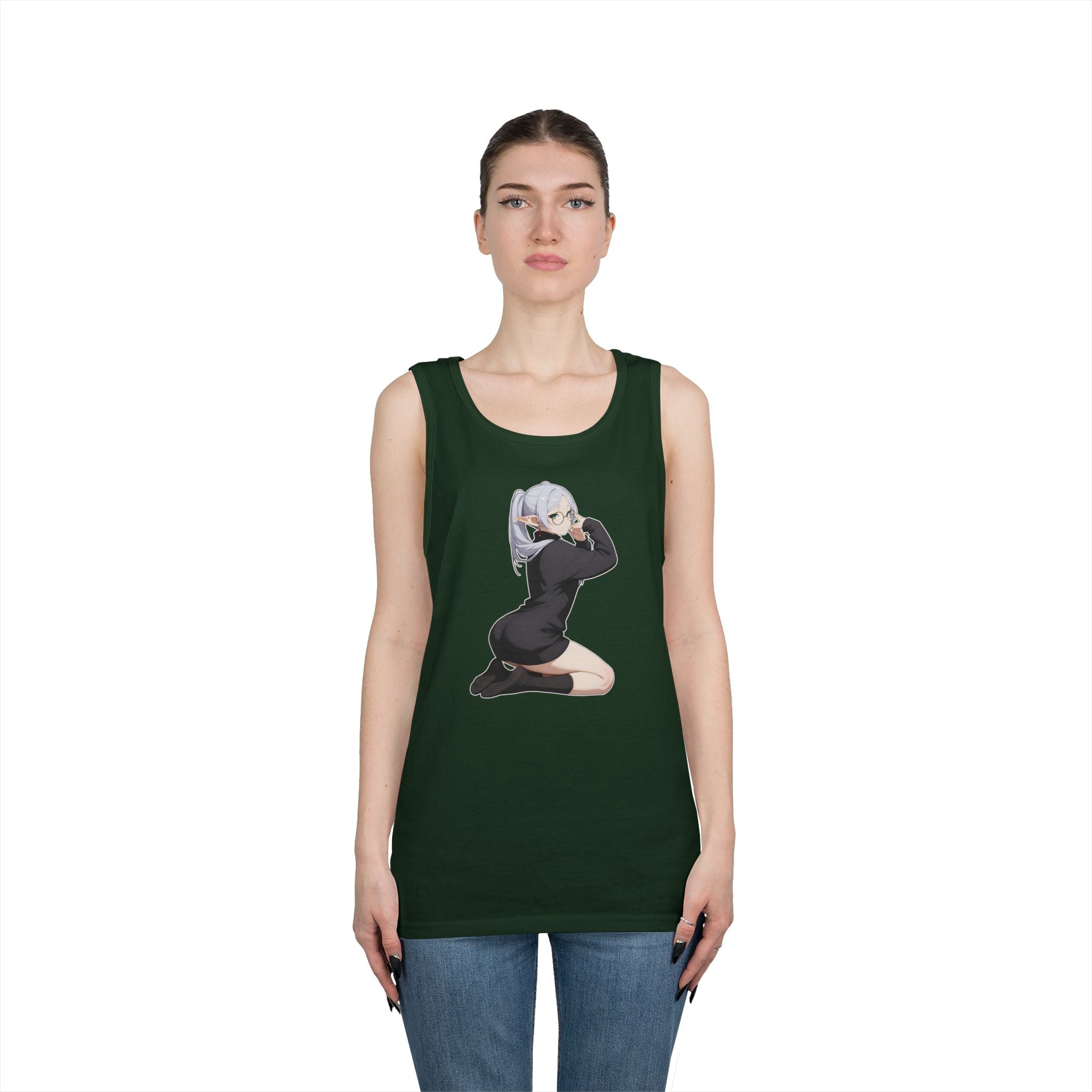 Cute Frieren Heavy Cotton Tank Top