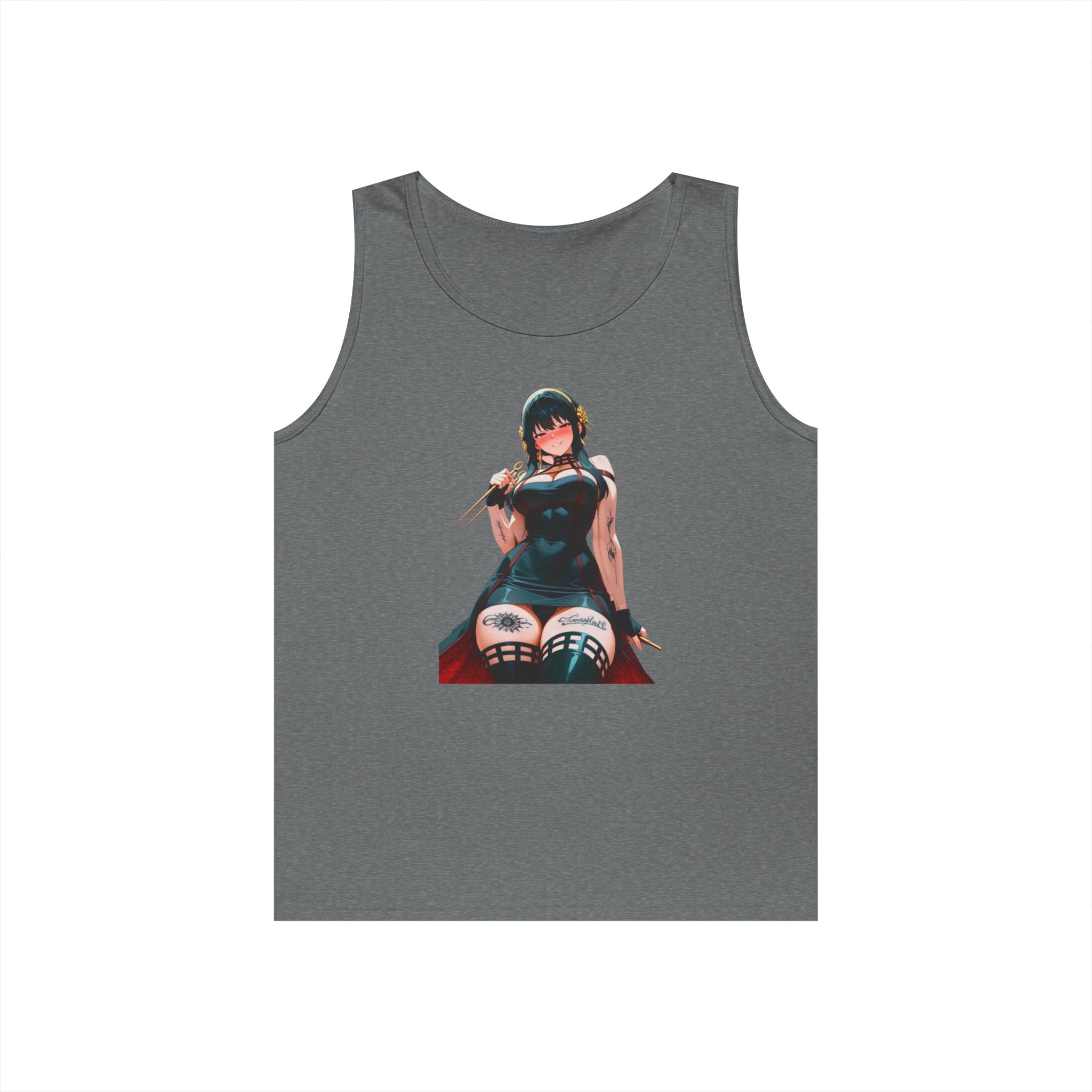 Yor Forger Assassin Gothic Tattooed Heavy Cotton Tank Top