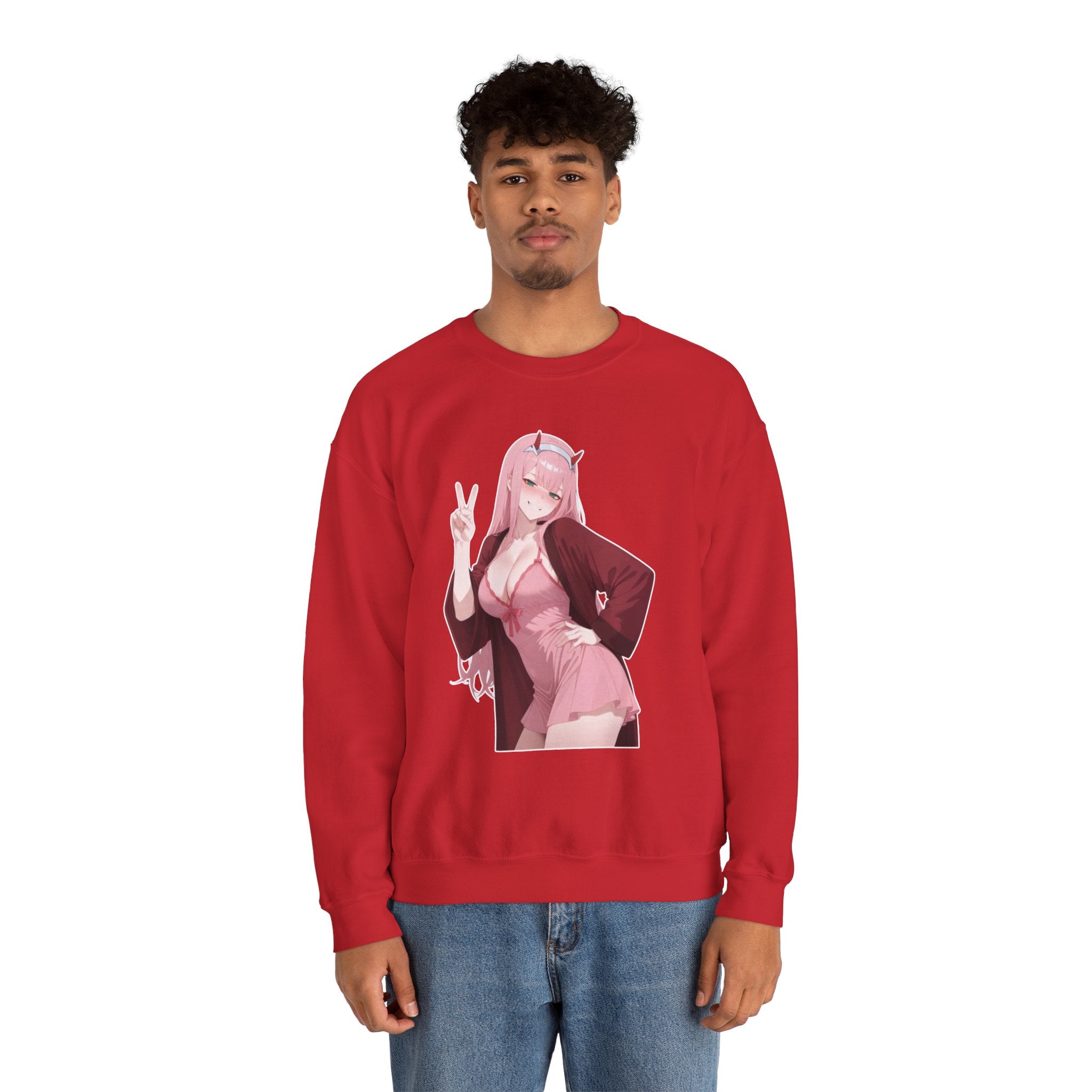 Zero Two Unisex Heavy Blend™ Crewneck Sweatshirt