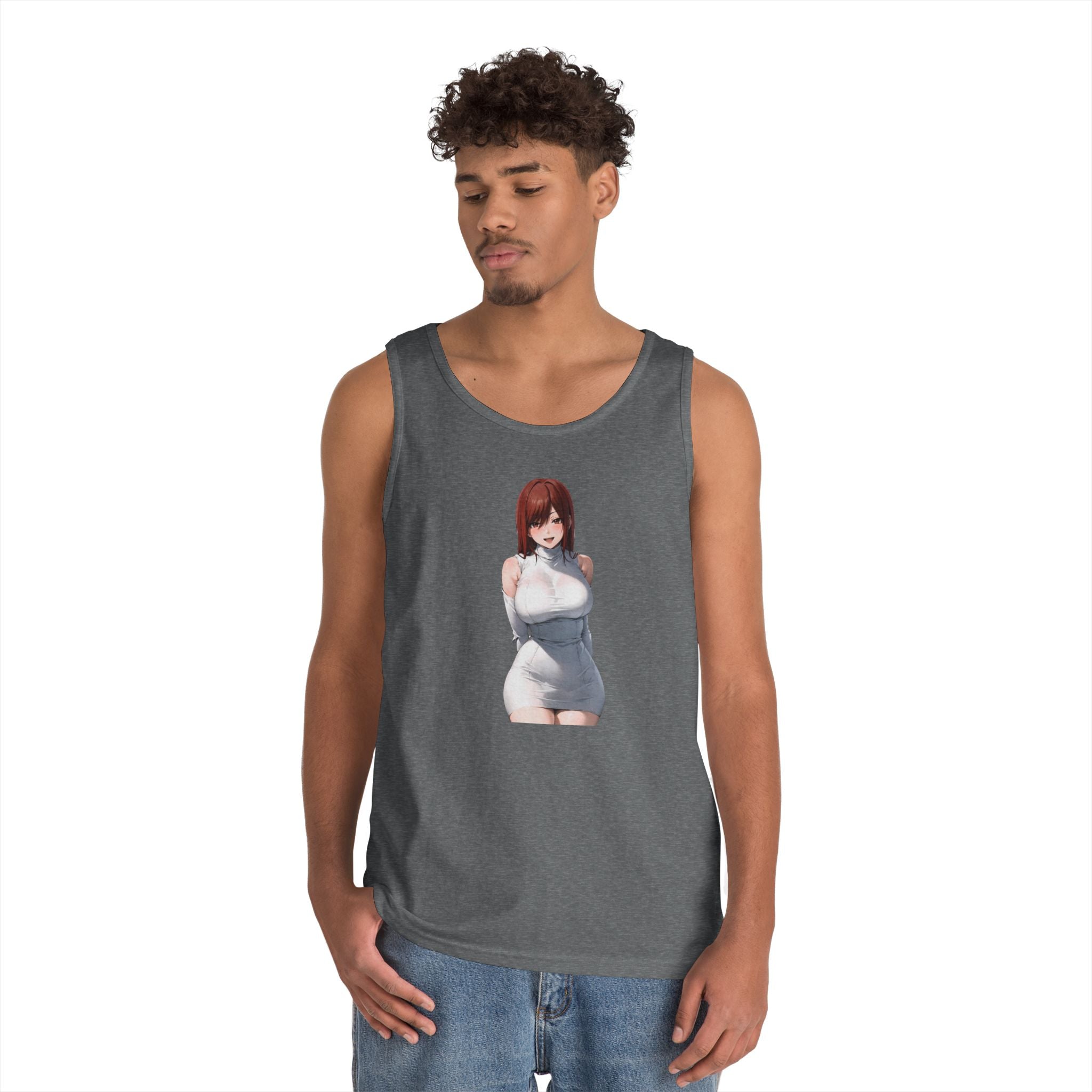 Ezra Scarlet Charming White Dress Anime Heavy Cotton Tank Top