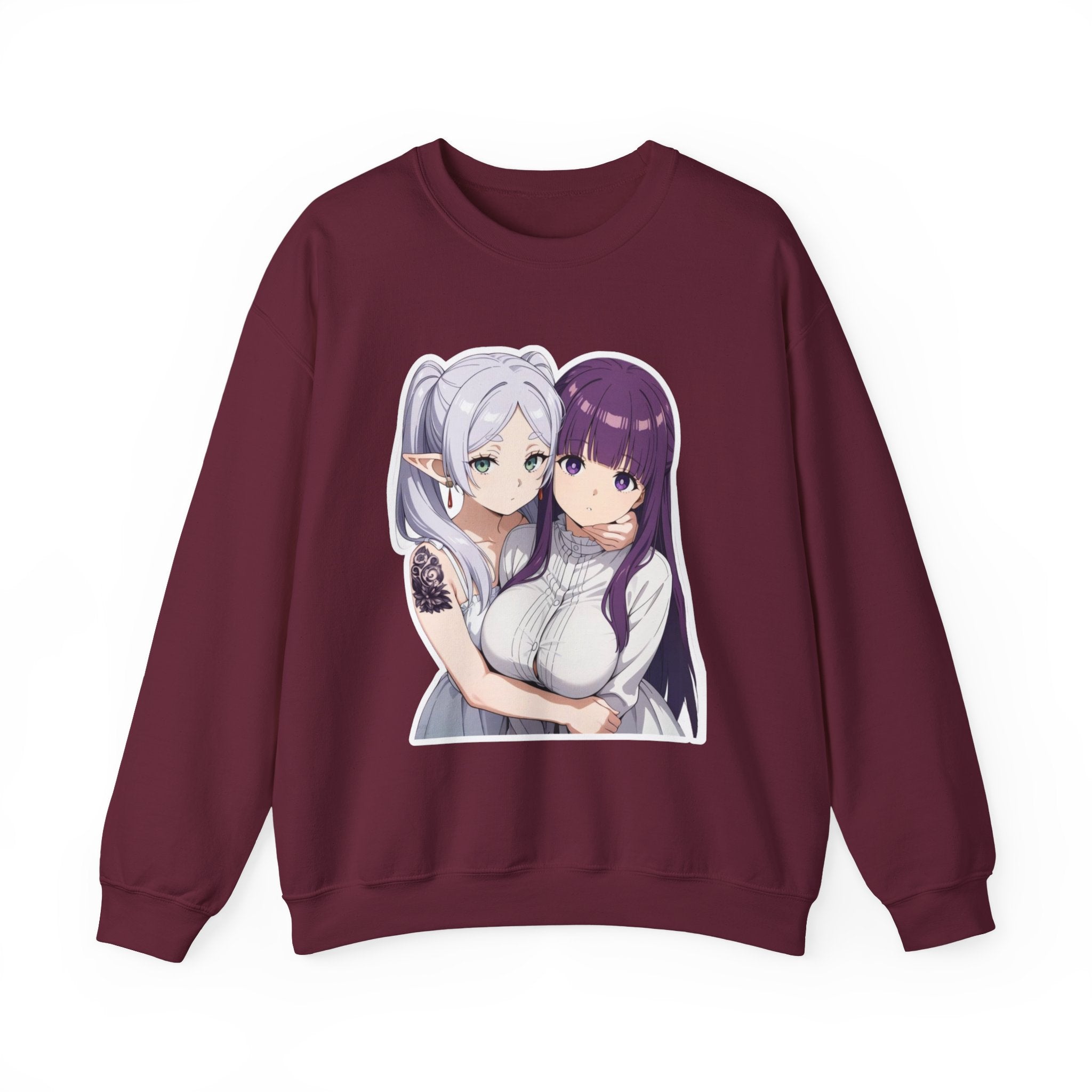 Fern x Frieren Waifu Unisex Heavy Blend™ Crewneck Sweatshirt