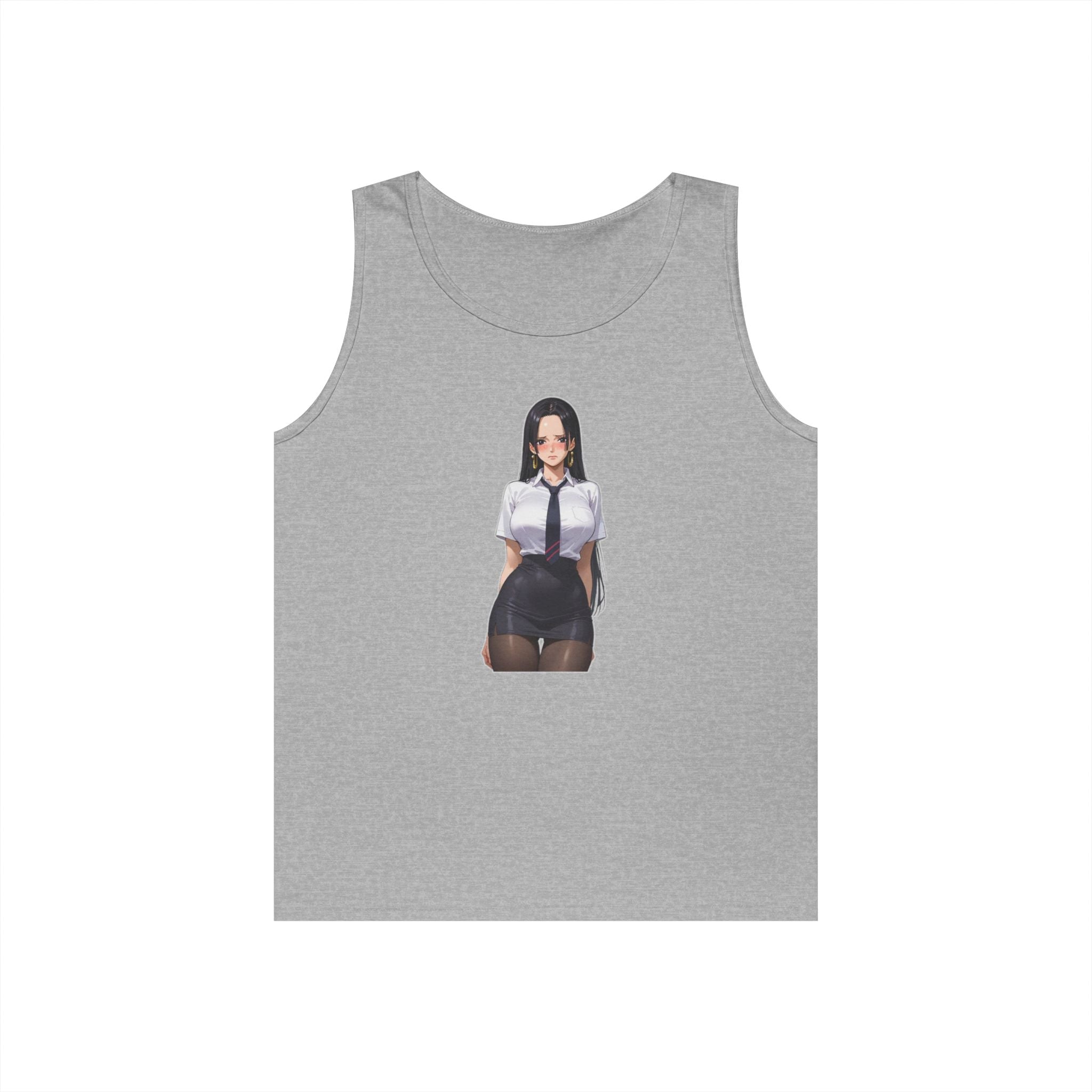 Nico Robin Office Lady Blushing Heavy Cotton Tank Top