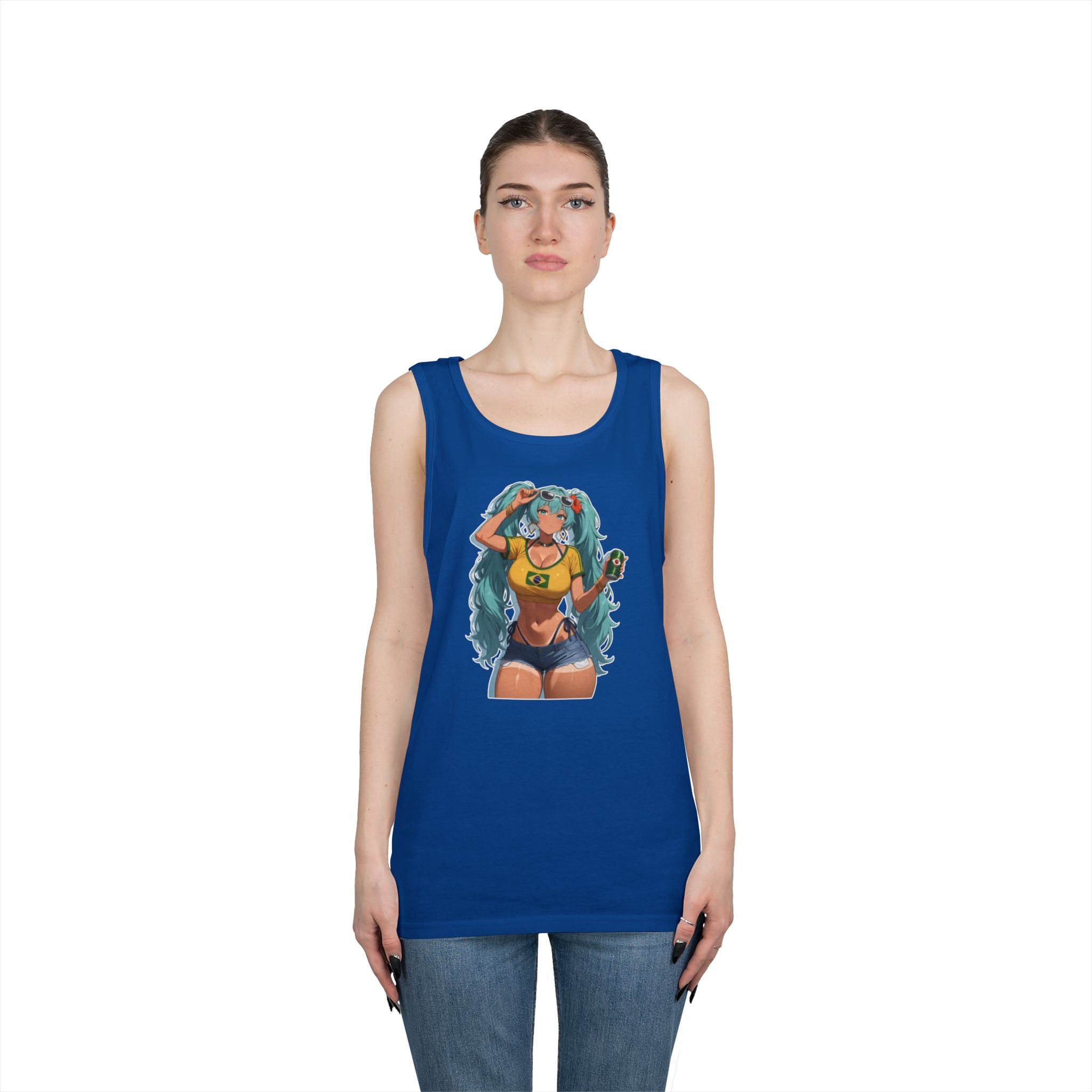 Hatsune Miku Brazil Girl Heavy Cotton Tank Top