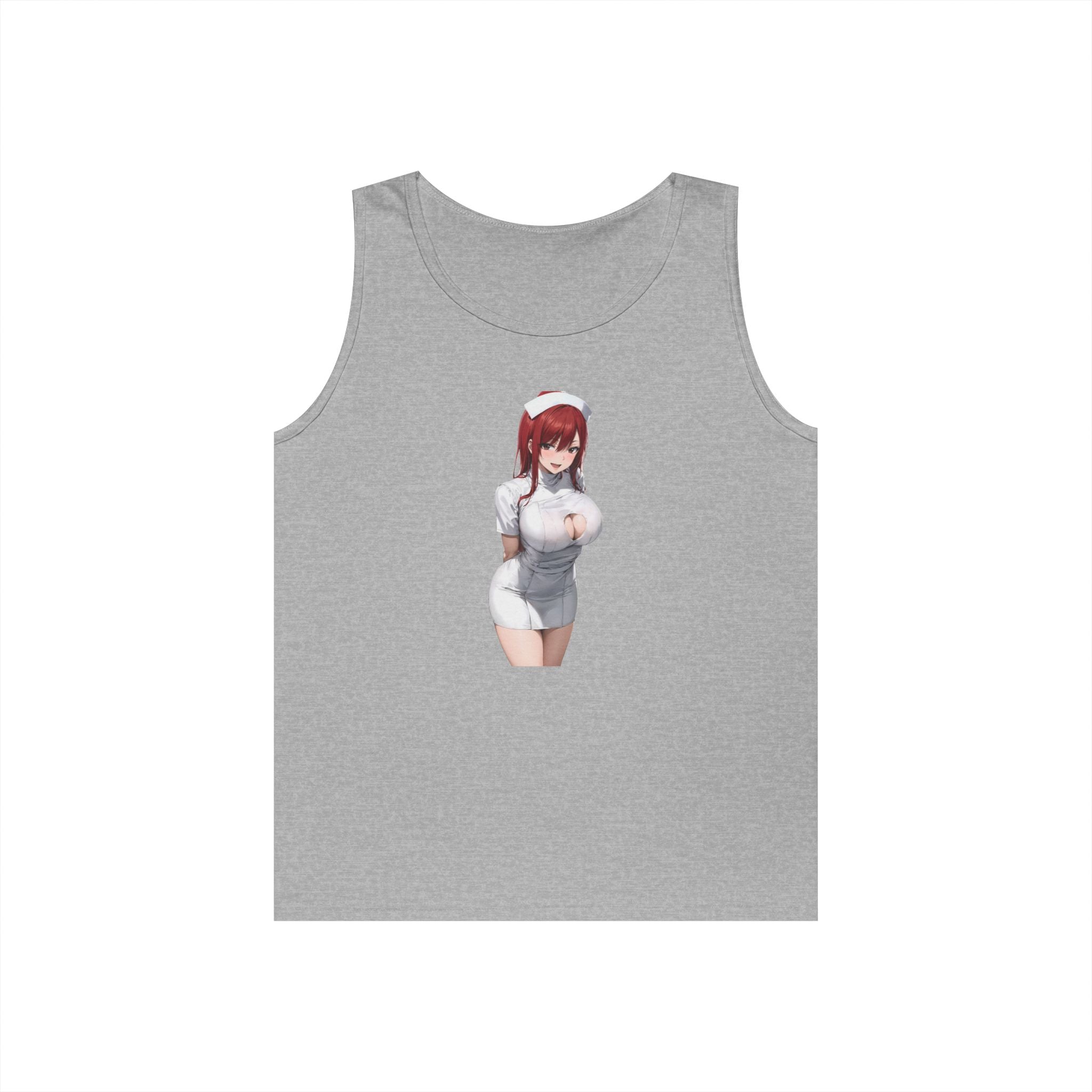 Ezra Scarlet Nurse Uniform Anime Heavy Cotton Tank Top