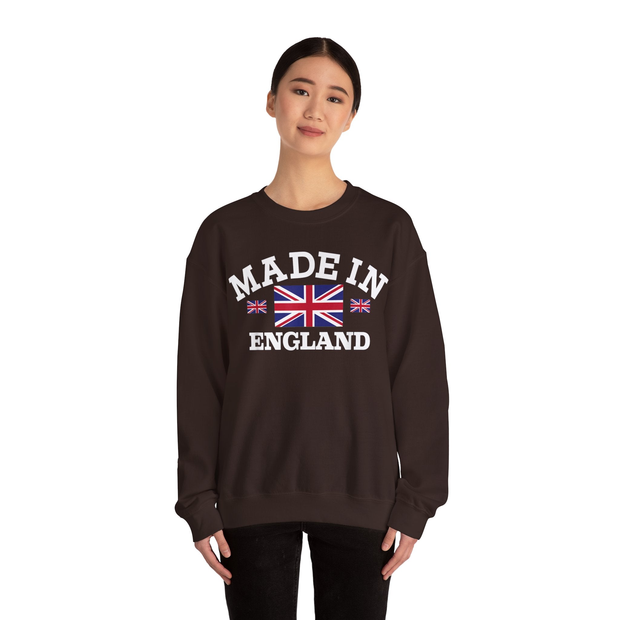 Made in England British Flag Union Jack Unisex Heavy Blend™ Crewneck Sweatshirt