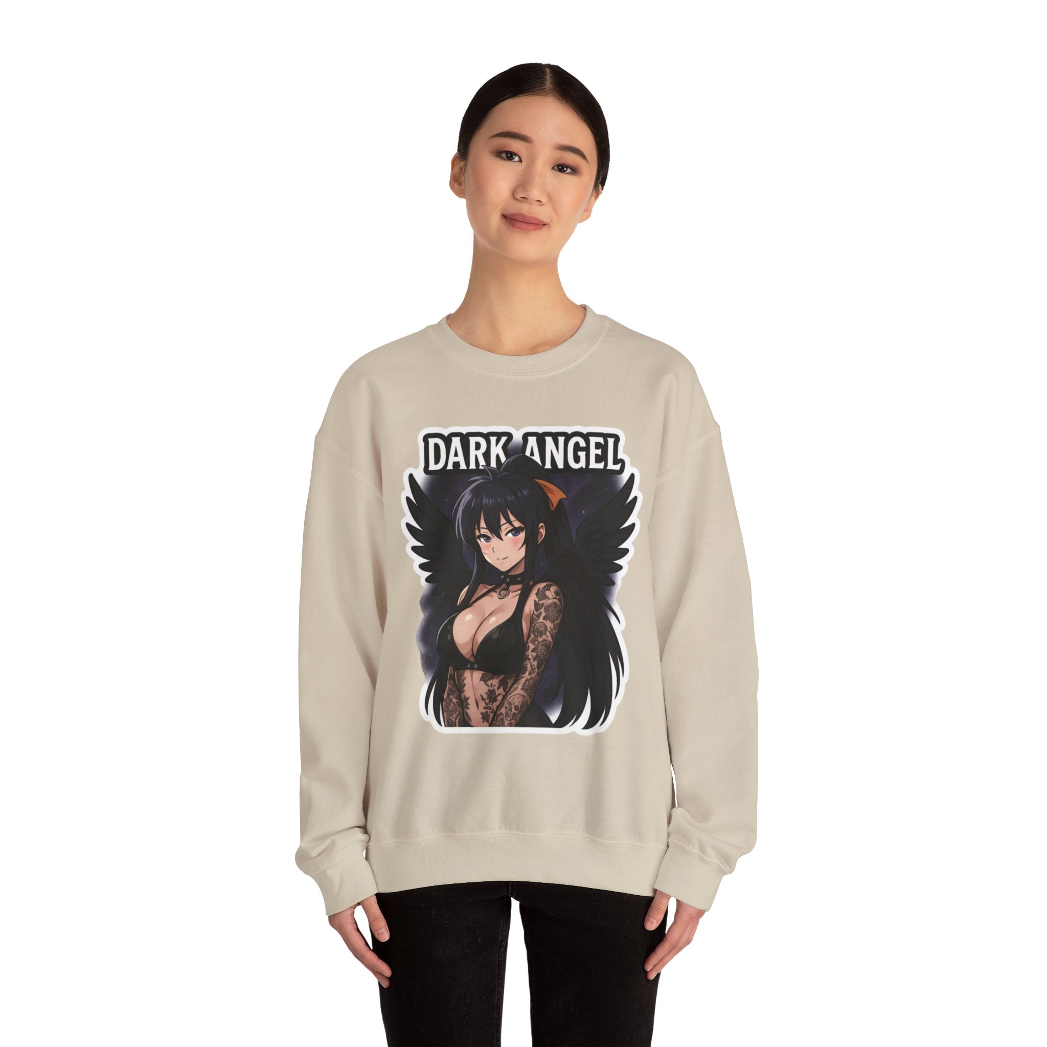 Akeno Himejima Dark Angel Unisex Heavy Blend™ Crewneck Sweatshirt