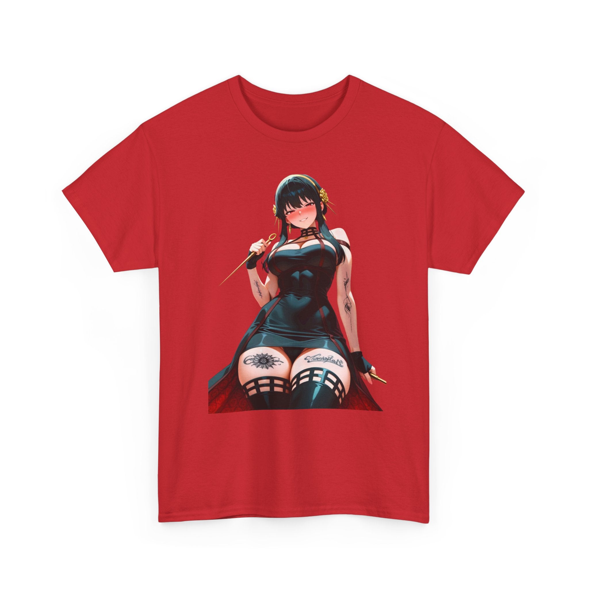 Yor Forger Assassin Gothic Tattooed Unisex Heavy Cotton Tee