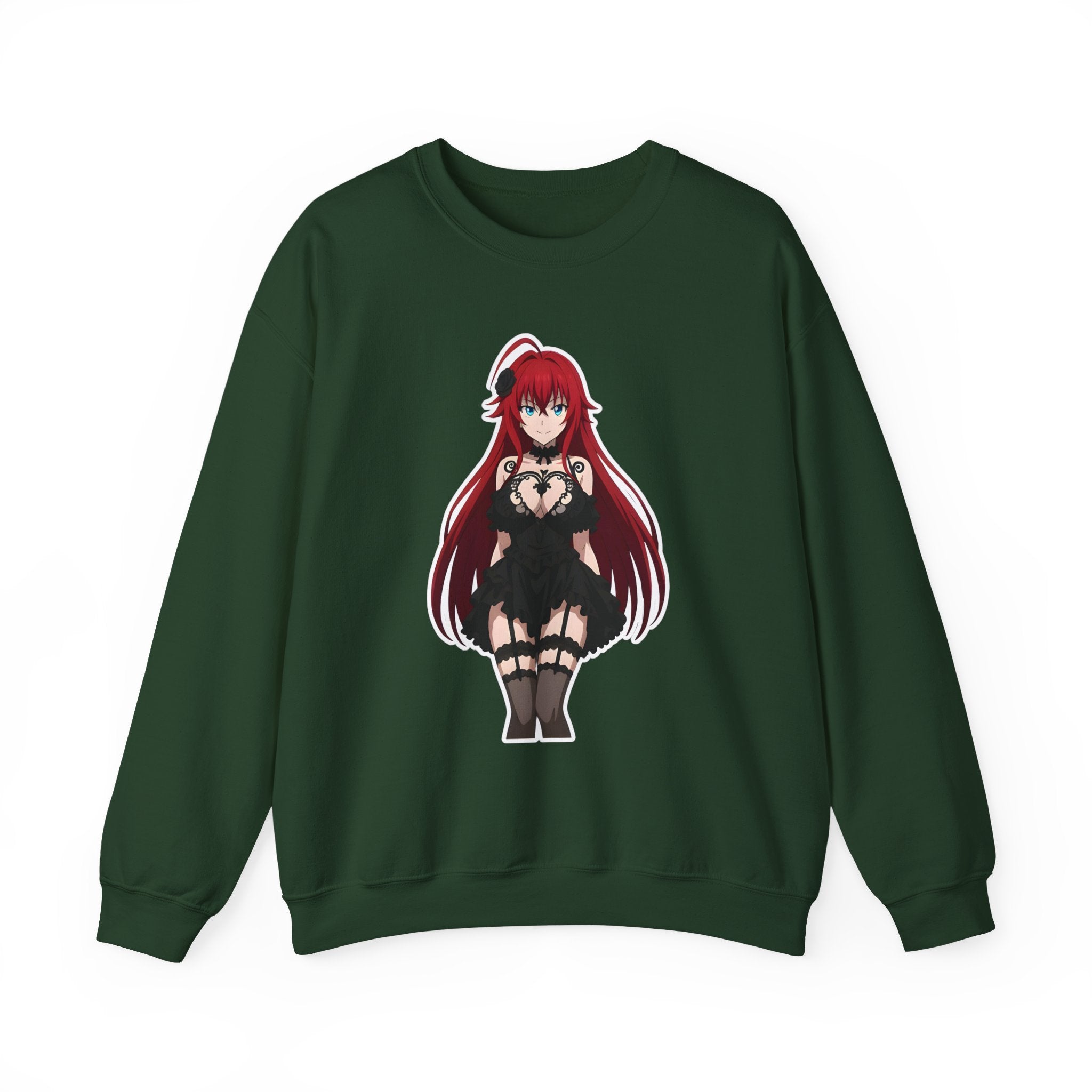 Rias Gremory Gothic Style Waifu Unisex Heavy Blend™ Crewneck Sweatshirt