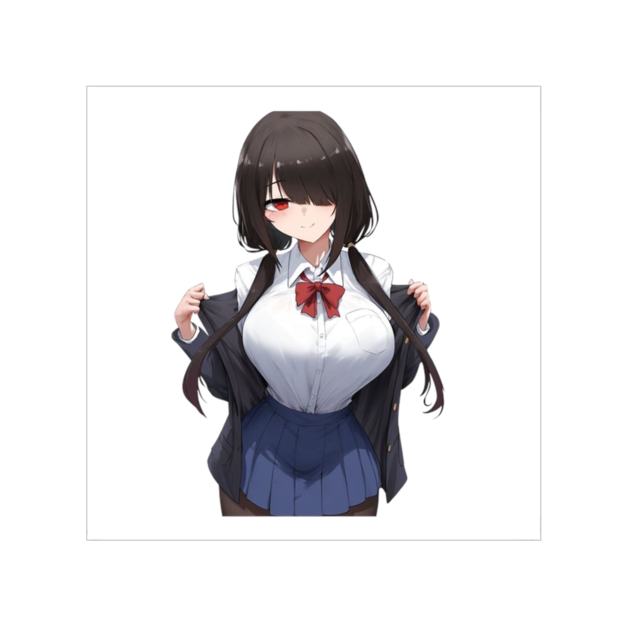 Tokisaki Kurum Schoolgirl Gothic Seductive Vinyl Sticker