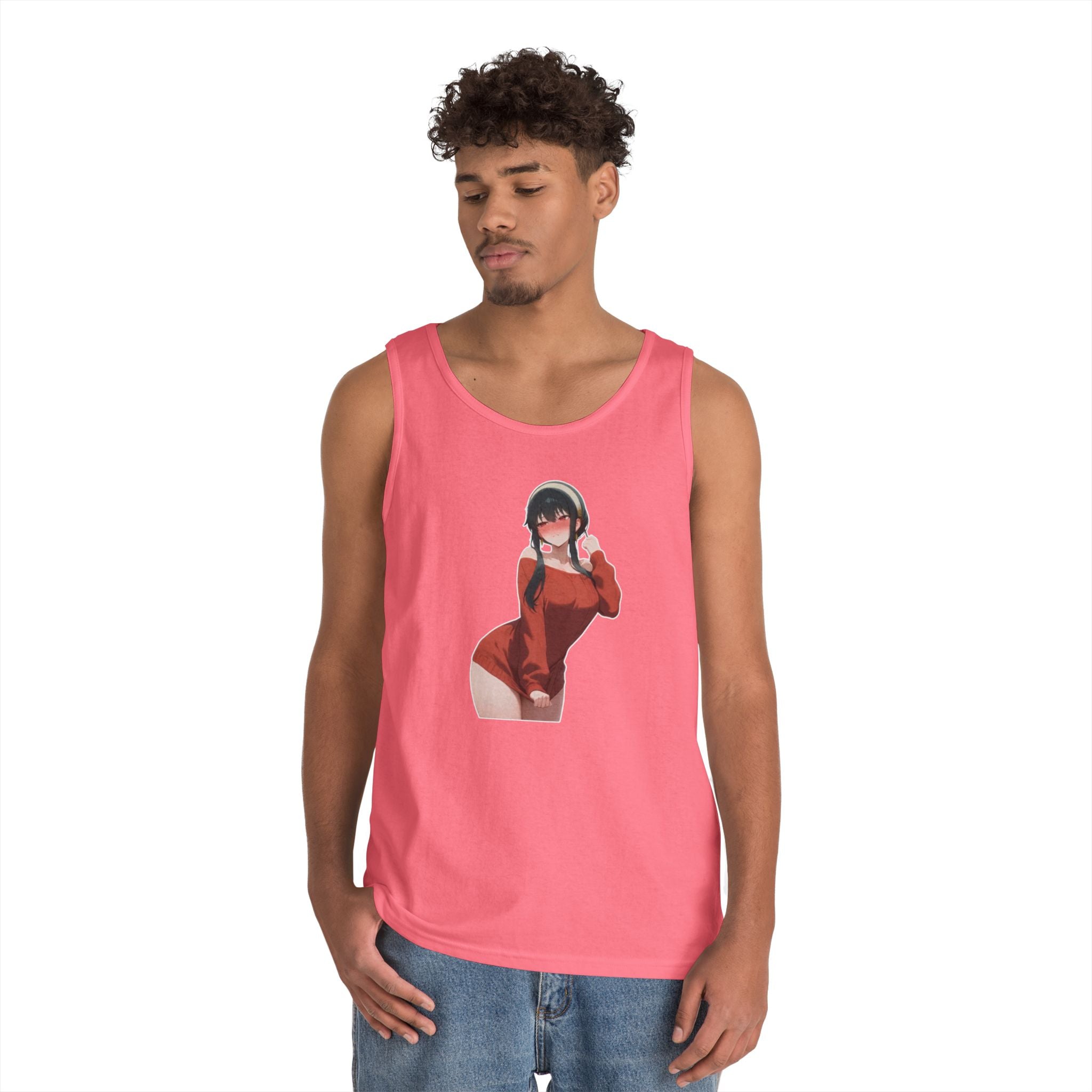 Yor Forger Blushing Waifu Heavy Cotton Tank Top