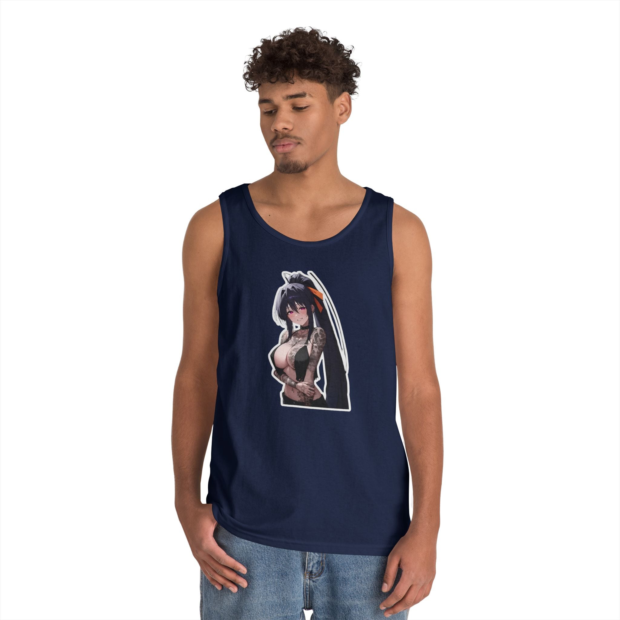 Akeno Himejima Gothic Tattooed Heavy Cotton Tank Top