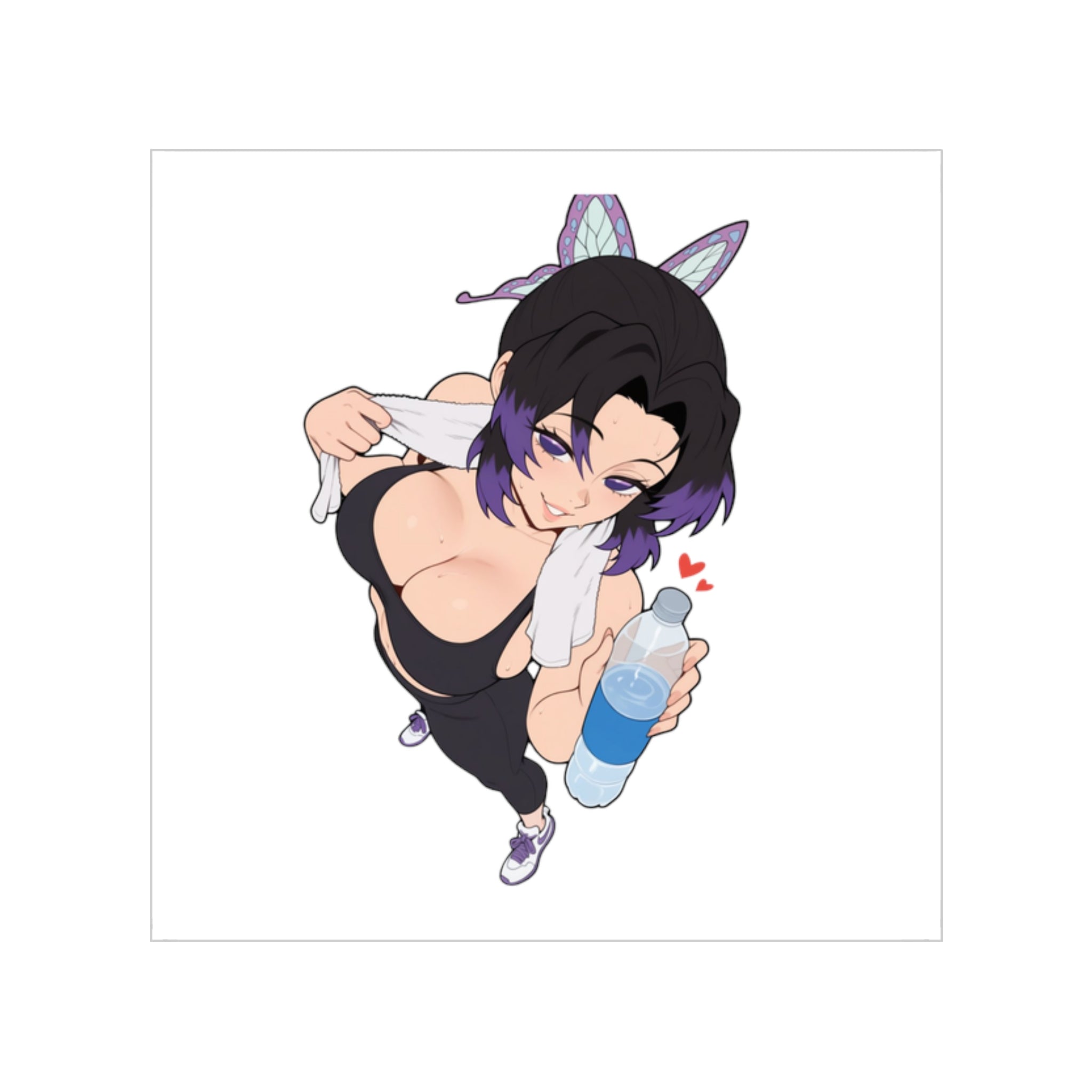 Kochou Shinobu Gym Clothes Sexy Waifu Sticker