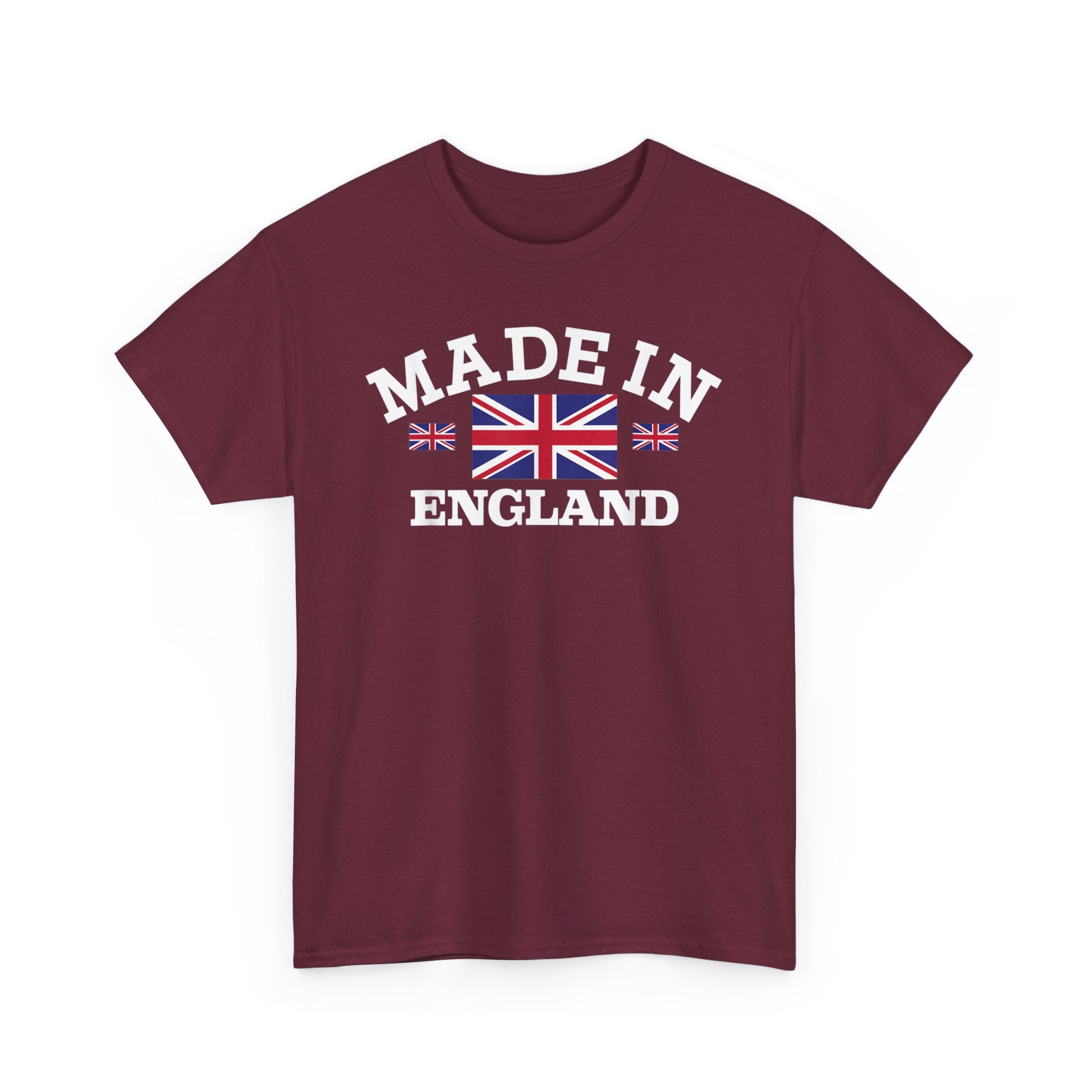 Made in England British Flag Union Jack Unisex Heavy Cotton Tee