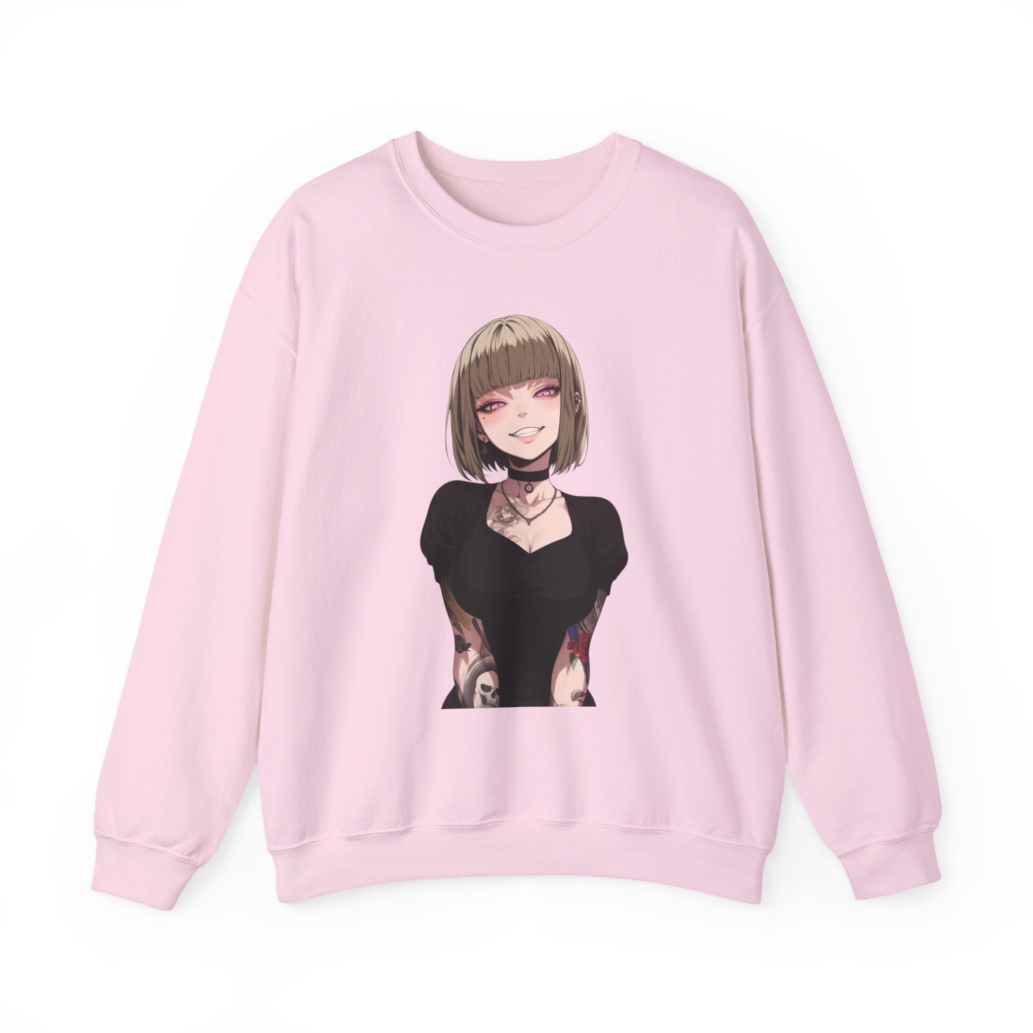 Sexy Style Himiko Toga Skull Tattooed Unisex Heavy Blend™ Crewneck Sweatshirt