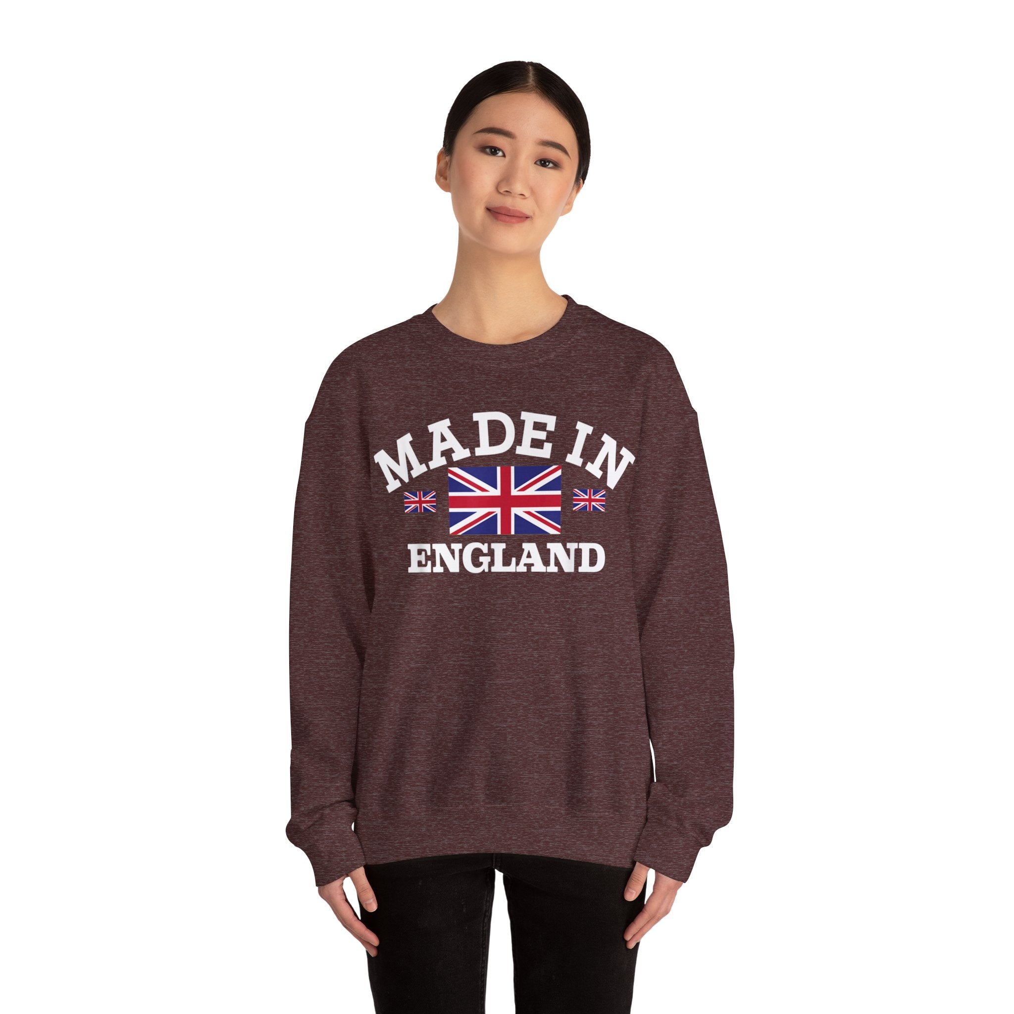 Made in England British Flag Union Jack Unisex Heavy Blend™ Crewneck Sweatshirt