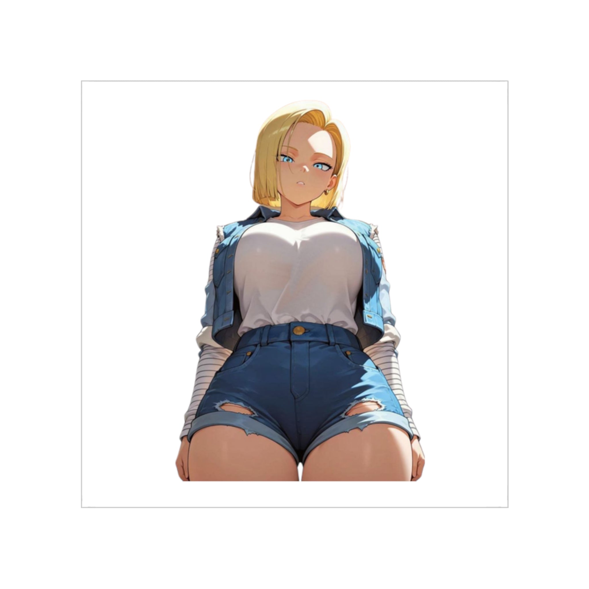 Big Busty Android 18 Sticker