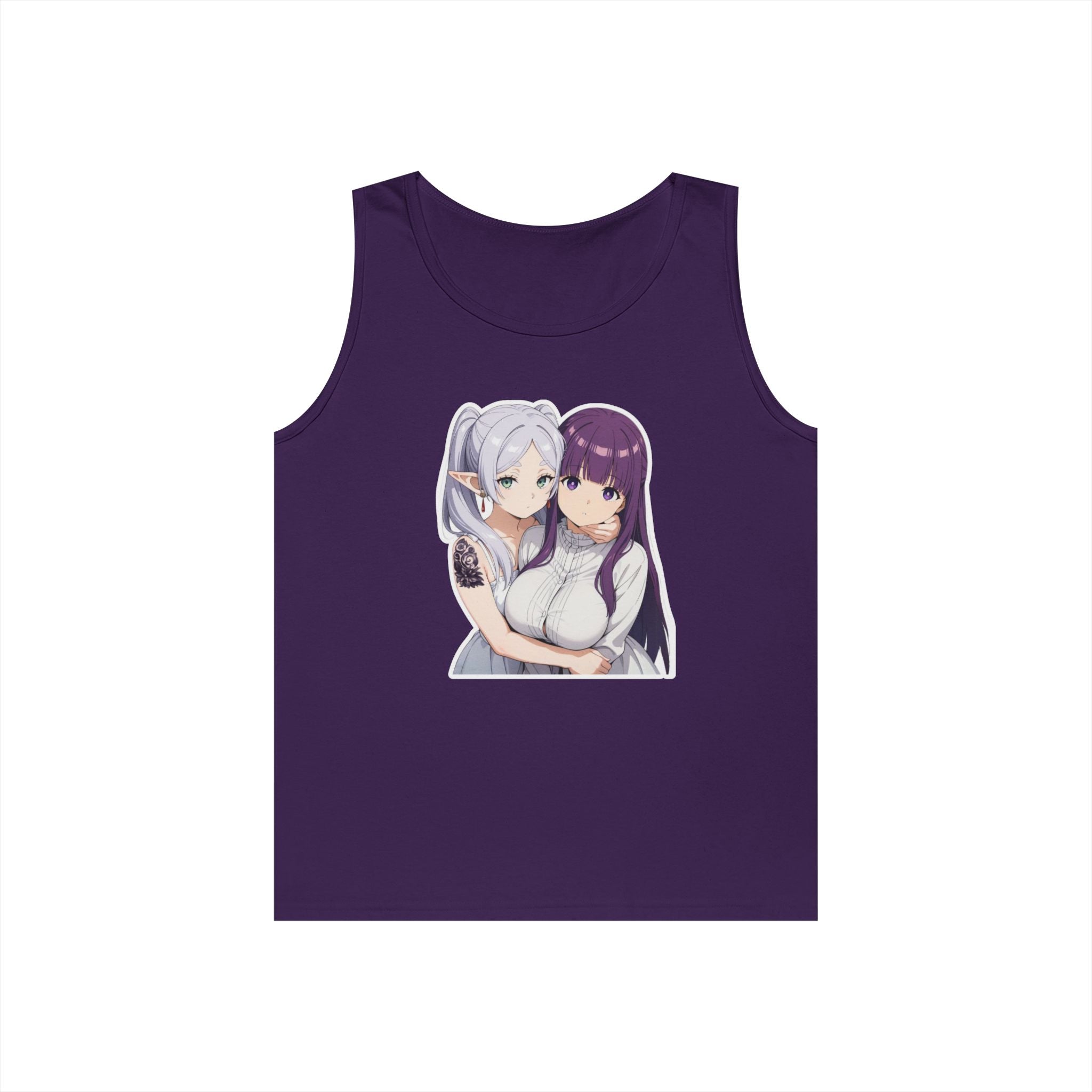 Fern x Frieren Waifu Heavy Cotton Tank Top