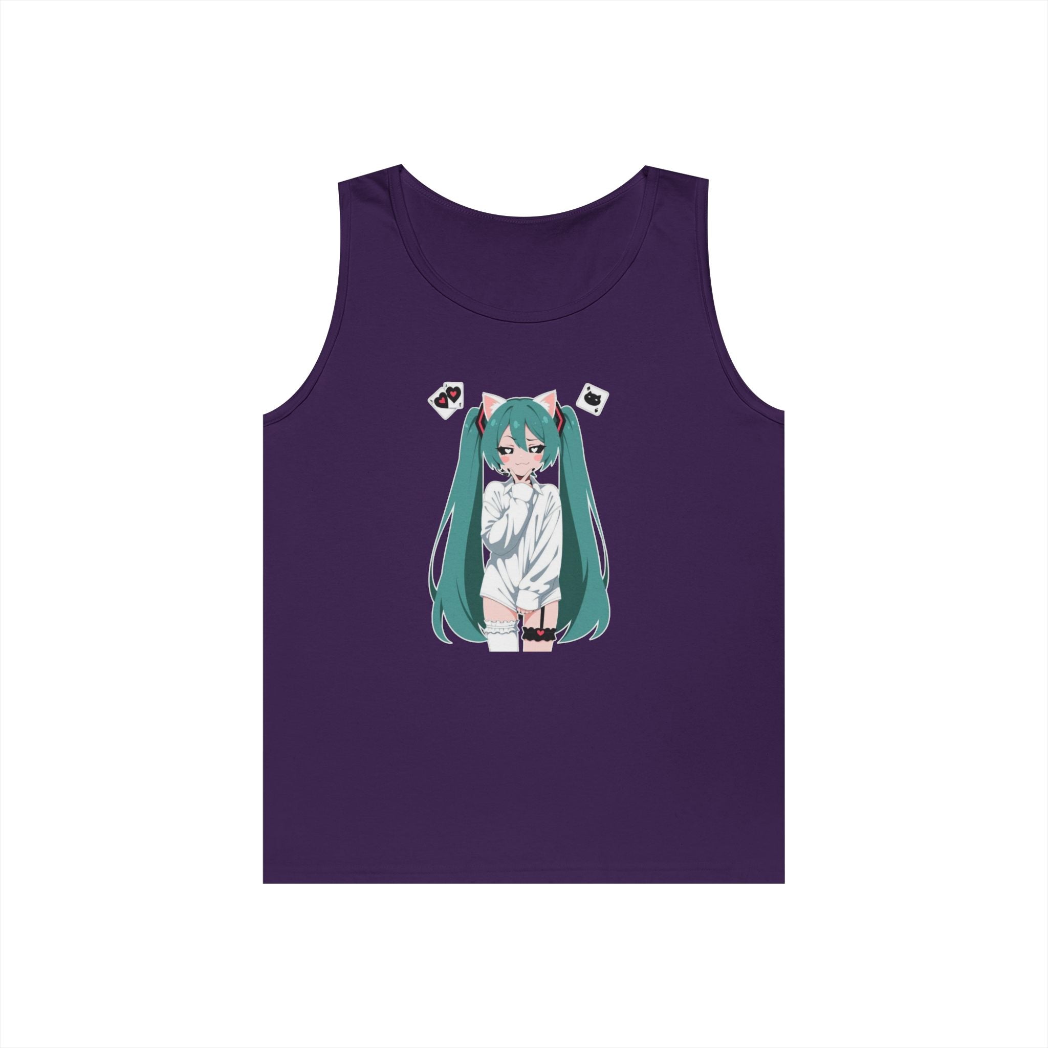 Hatsune Miku Catgirl Cute Heavy Cotton Tank Top