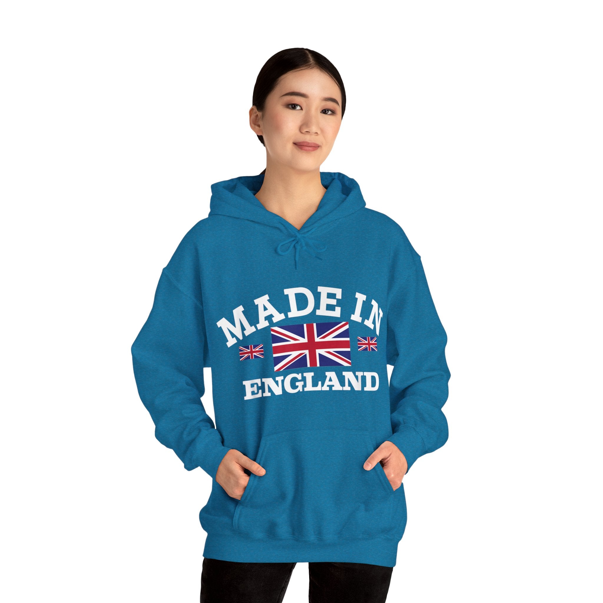 Made in England British Flag Union Jack Unisex Heavy Blend™ Hooded Sweatshirt