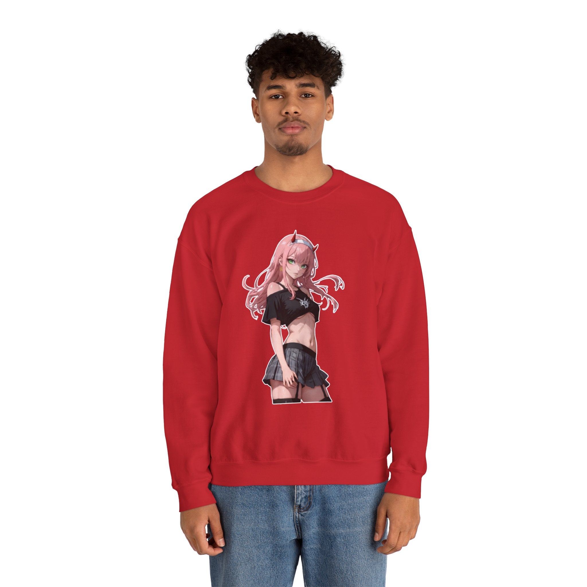 Zero Two Streetwear Style Unisex Heavy Blend™ Crewneck Sweatshirt