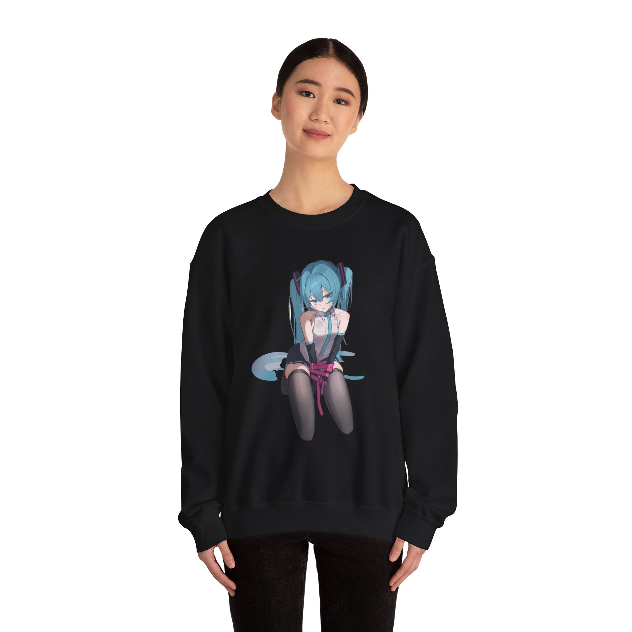 Hatsune Miku Bound Cute Anime Unisex Heavy Blend™ Crewneck Sweatshirt