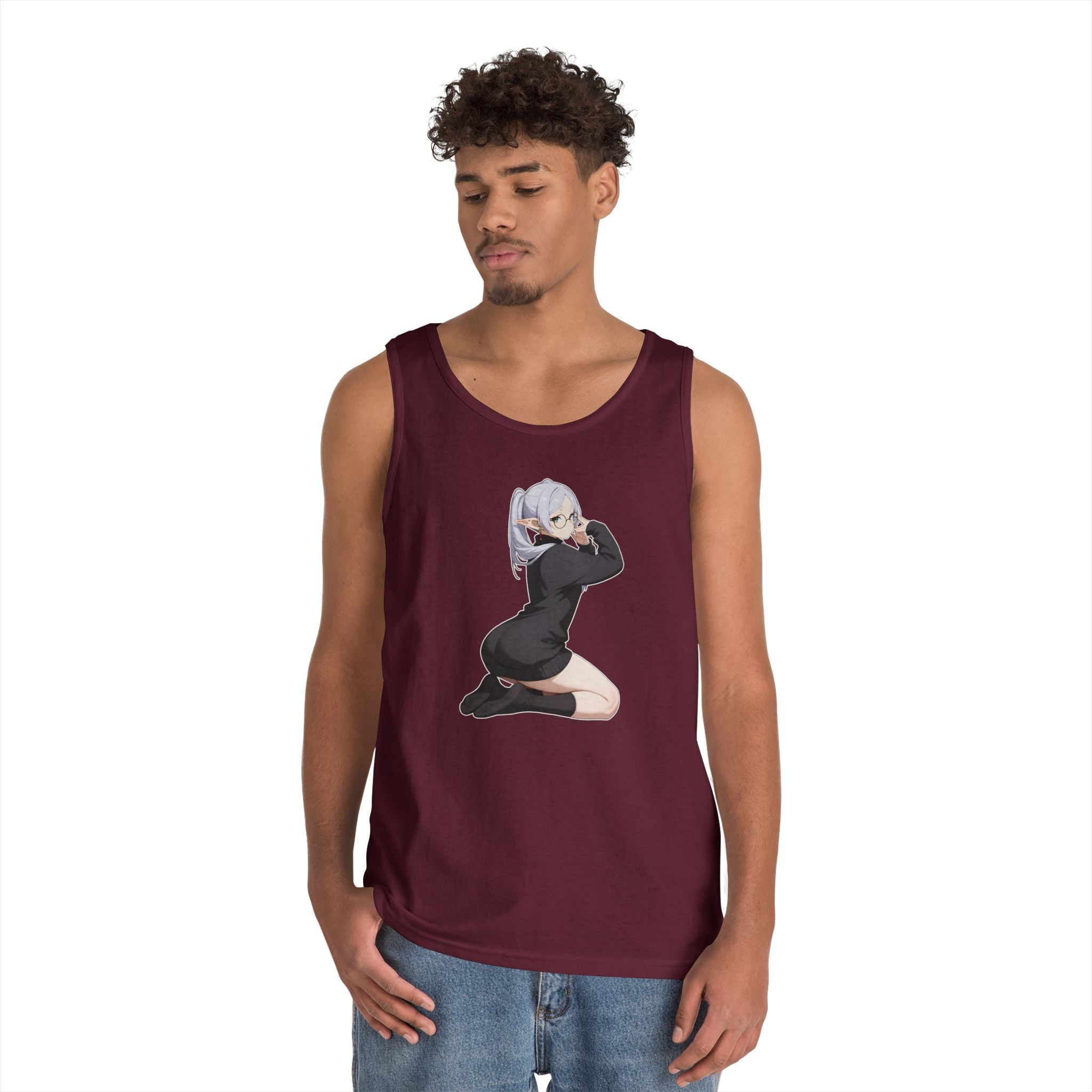 Cute Frieren Heavy Cotton Tank Top