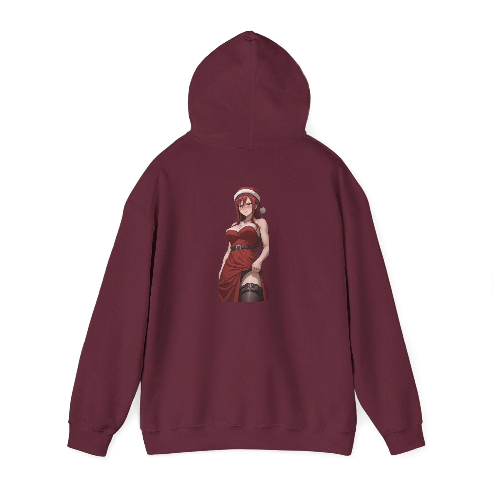 Ezra Scarlet Christmas Themed Angry Anime Unisex Heavy Blend™ Hooded Sweatshirt