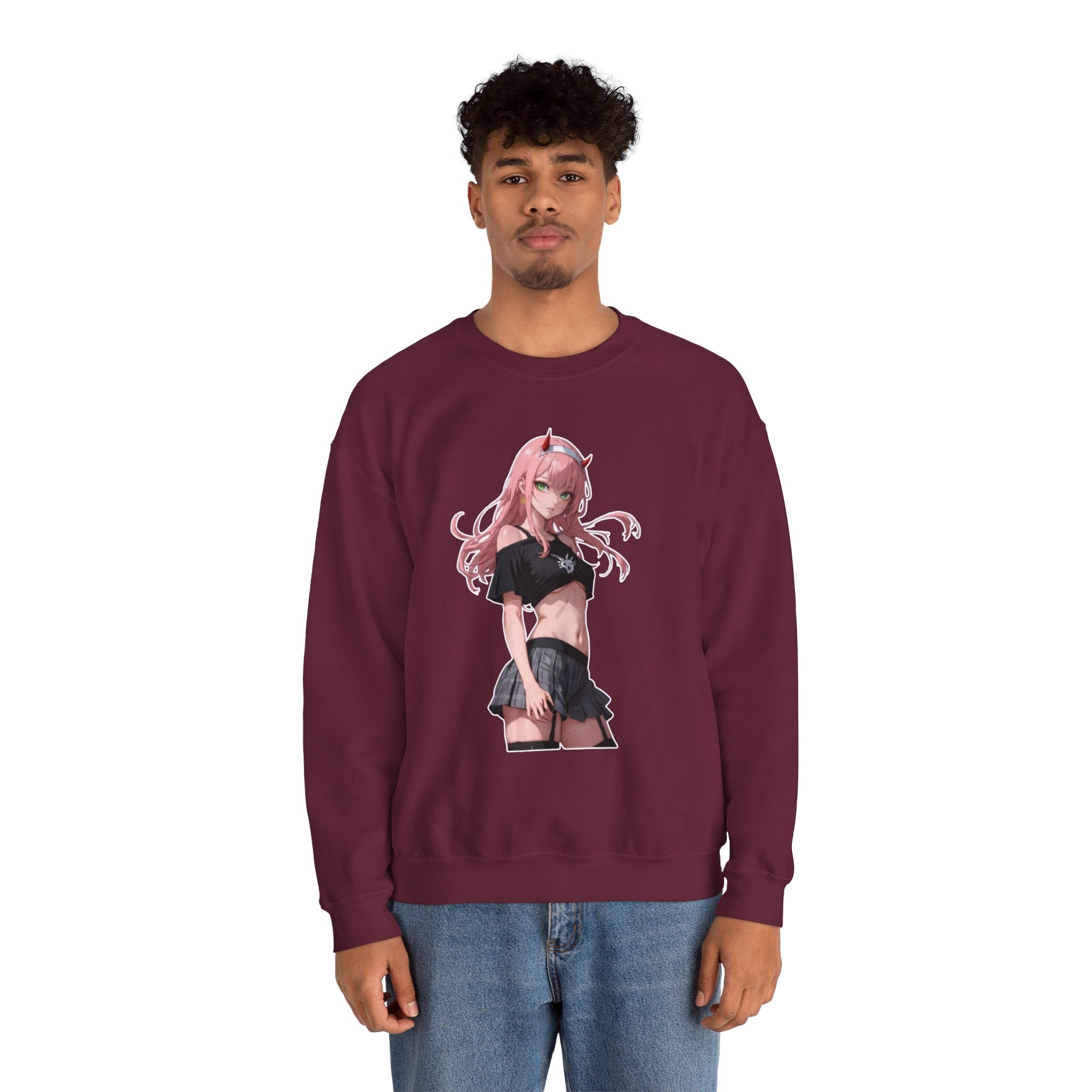 Zero Two Streetwear Style Unisex Heavy Blend™ Crewneck Sweatshirt