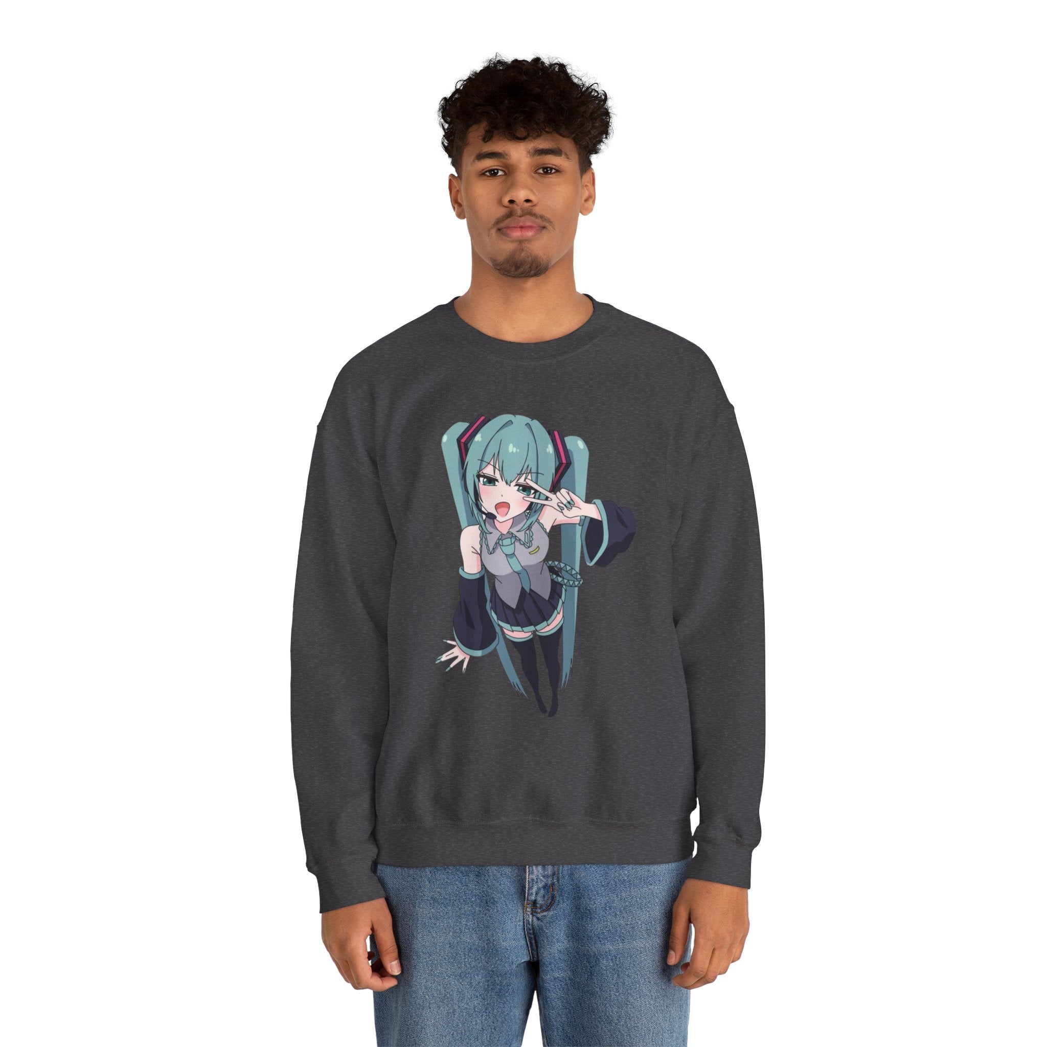 Hatsune Miku Unisex Heavy Blend™ Crewneck Sweatshirt
