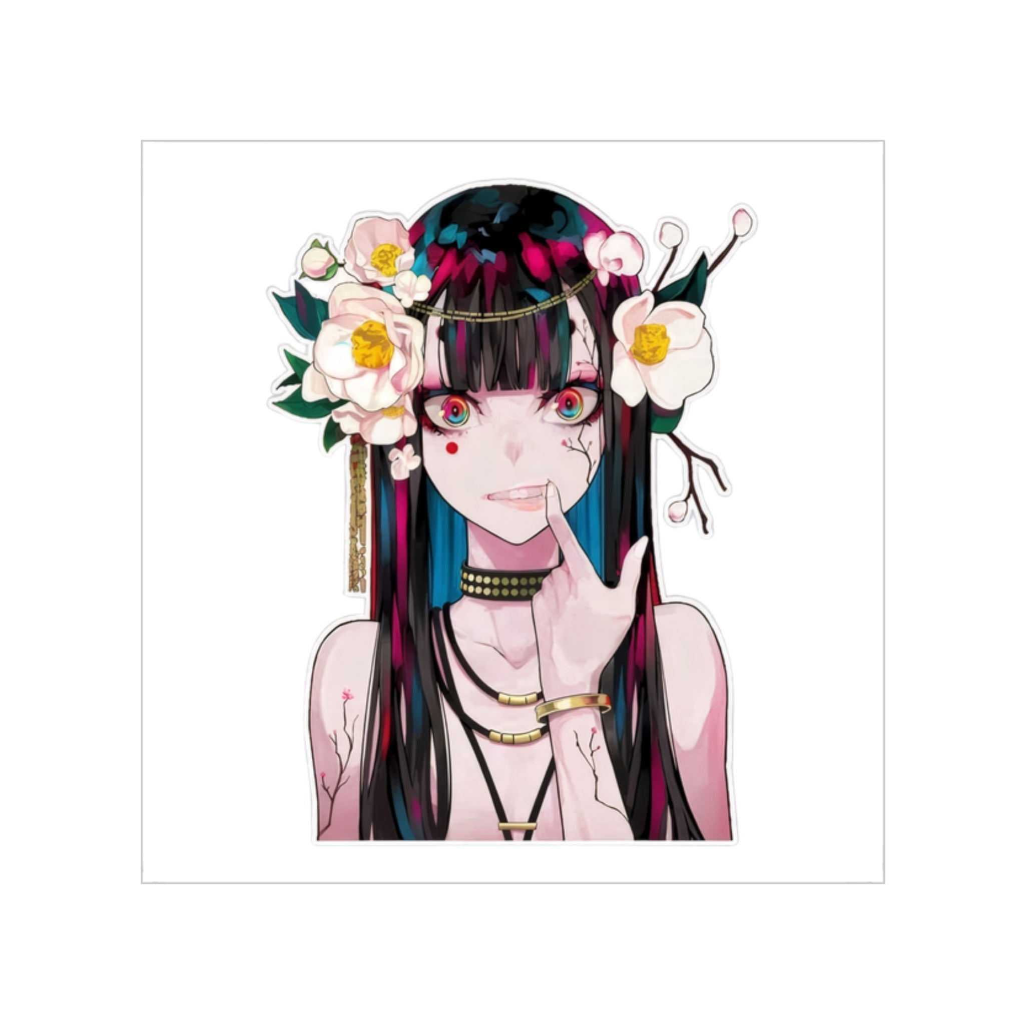 Vampire Girl Dark Fantasy Sticker