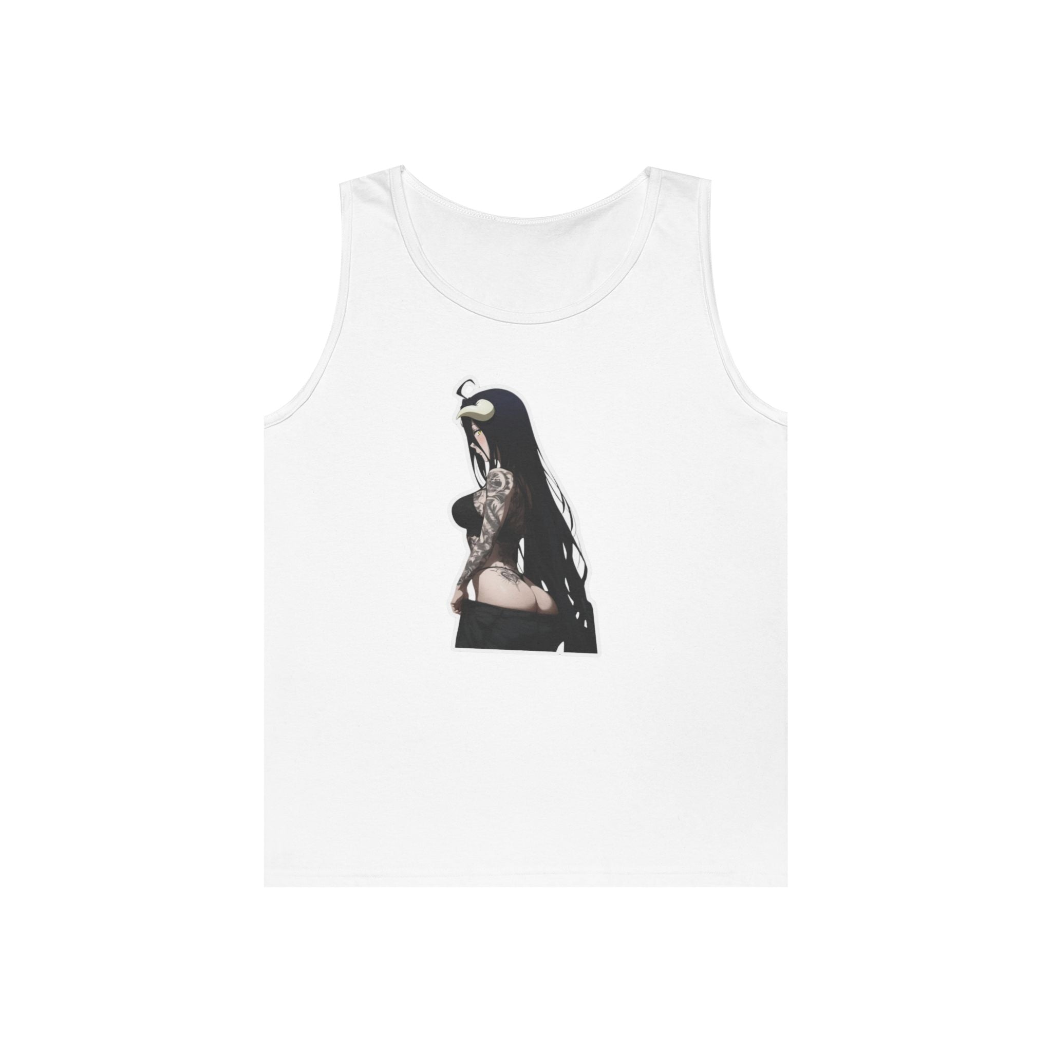 Albedo From Overlord Gothic Tattooed Heavy Cotton Tank Top