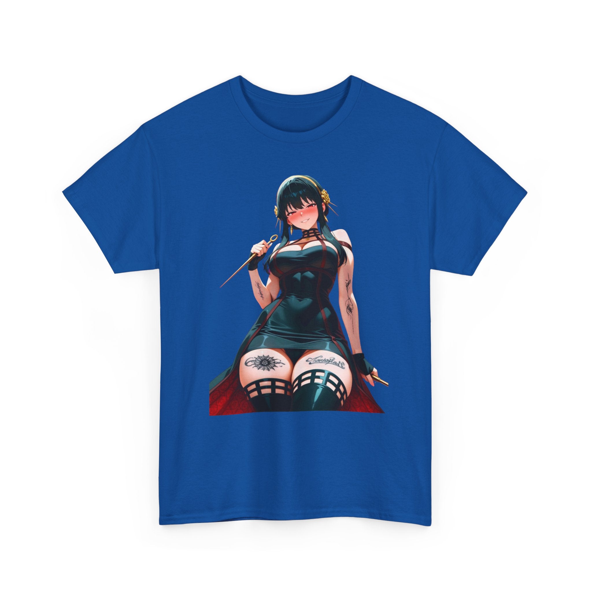 Yor Forger Assassin Gothic Tattooed Unisex Heavy Cotton Tee