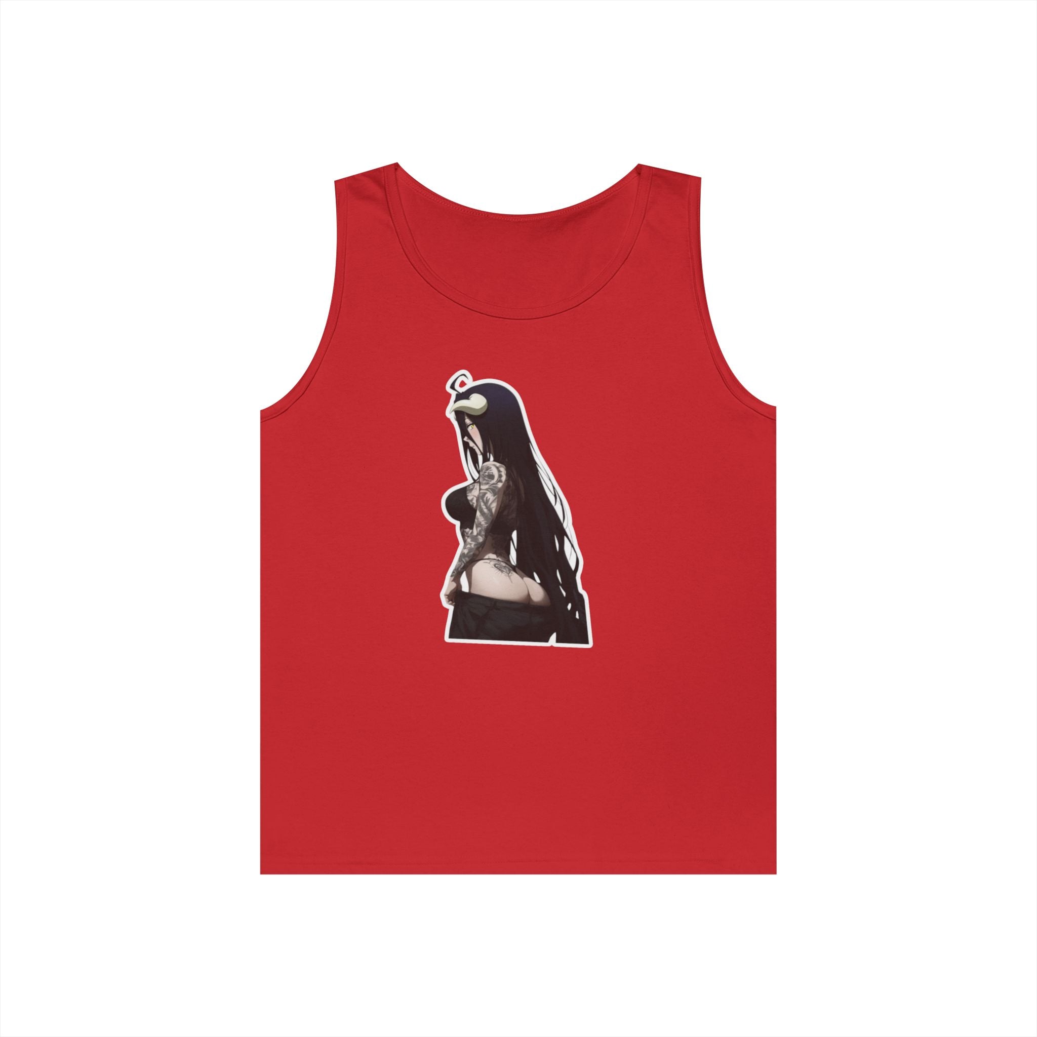 Albedo From Overlord Gothic Tattooed Heavy Cotton Tank Top