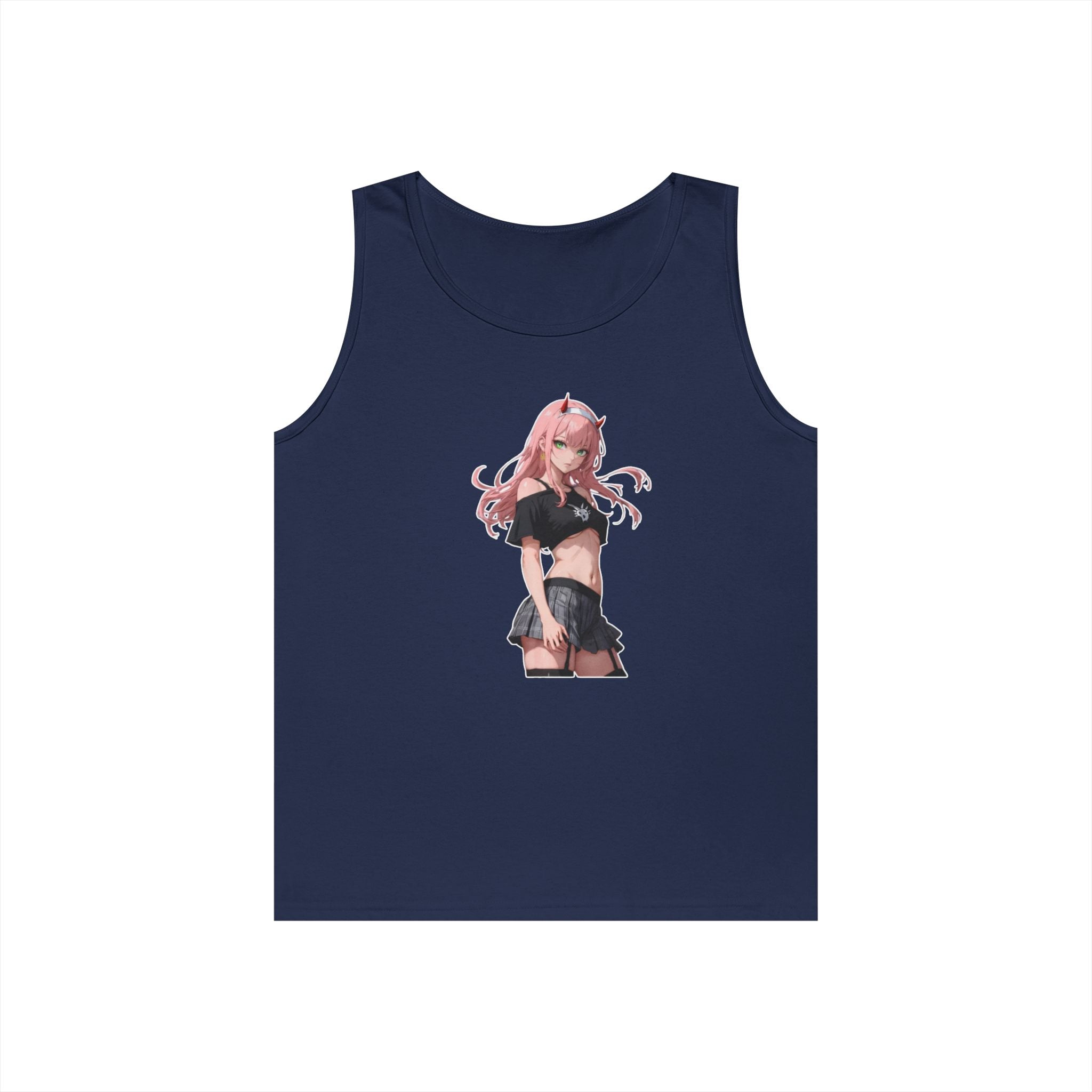 Zero Two Streetwear Style Heavy Cotton Tank Top