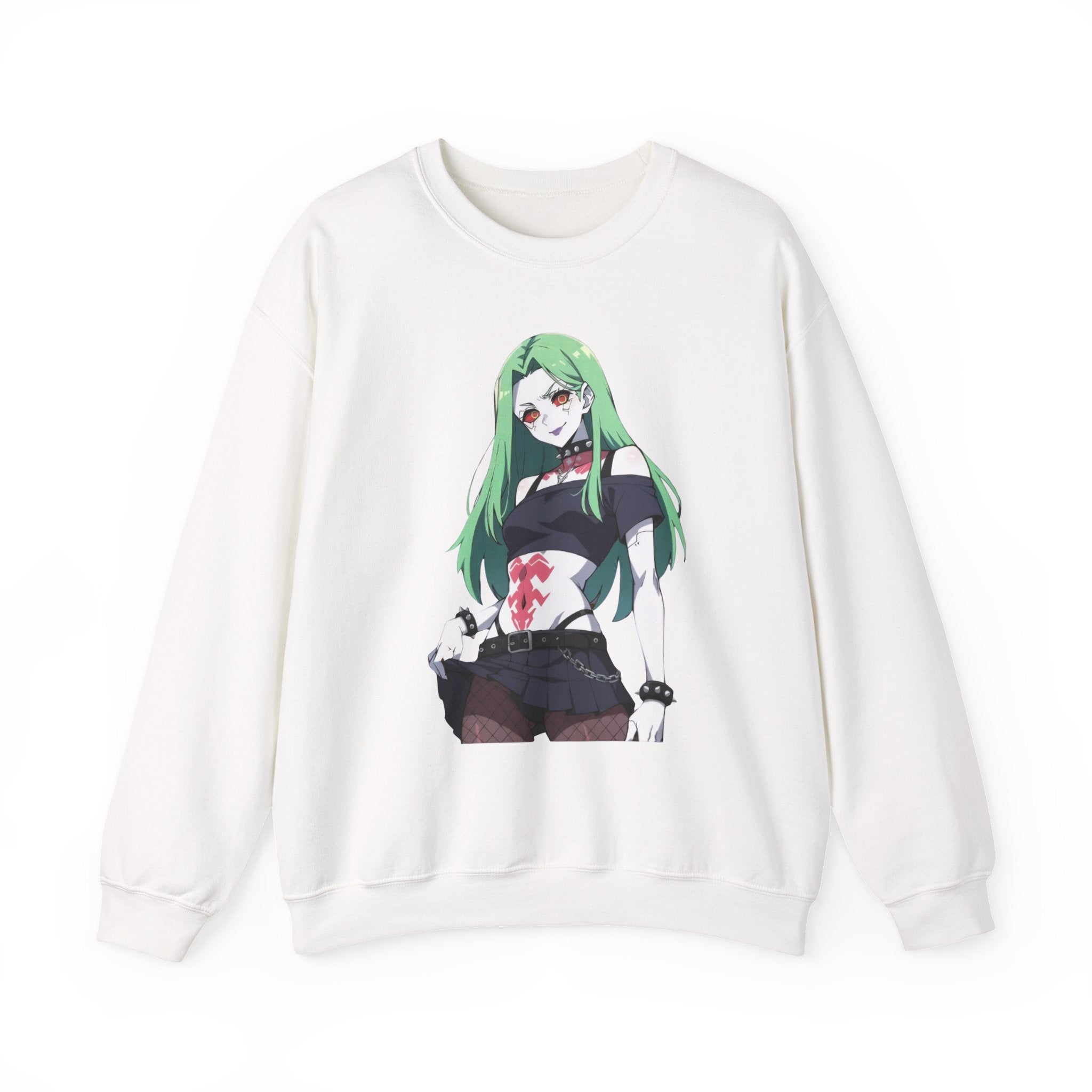 Rebecca Cyberpunk Futuristic Unisex Heavy Blend™ Crewneck Sweatshirt