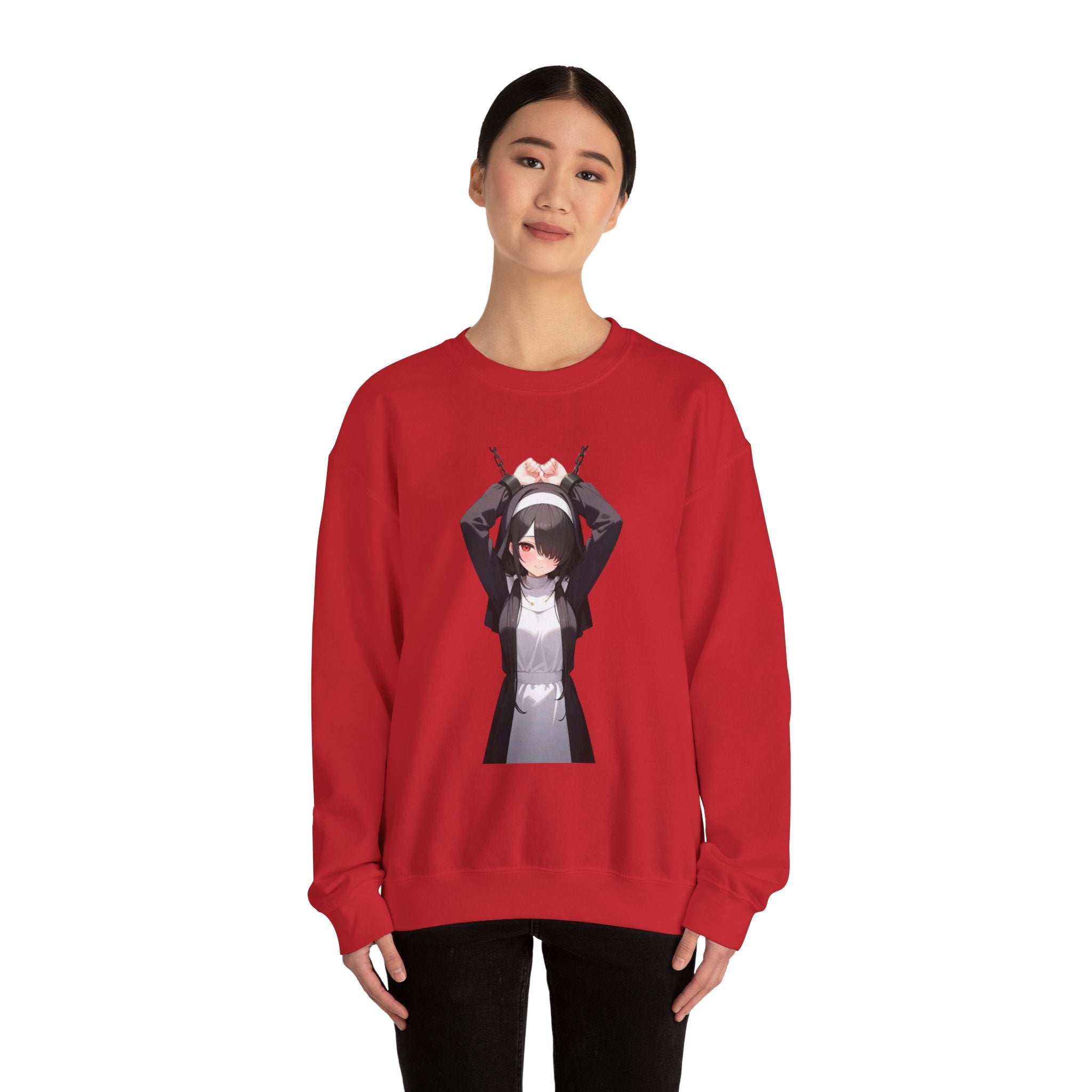 Tokisaki Kurum Nun Gothic Unisex Heavy Blend™ Crewneck Sweatshirt
