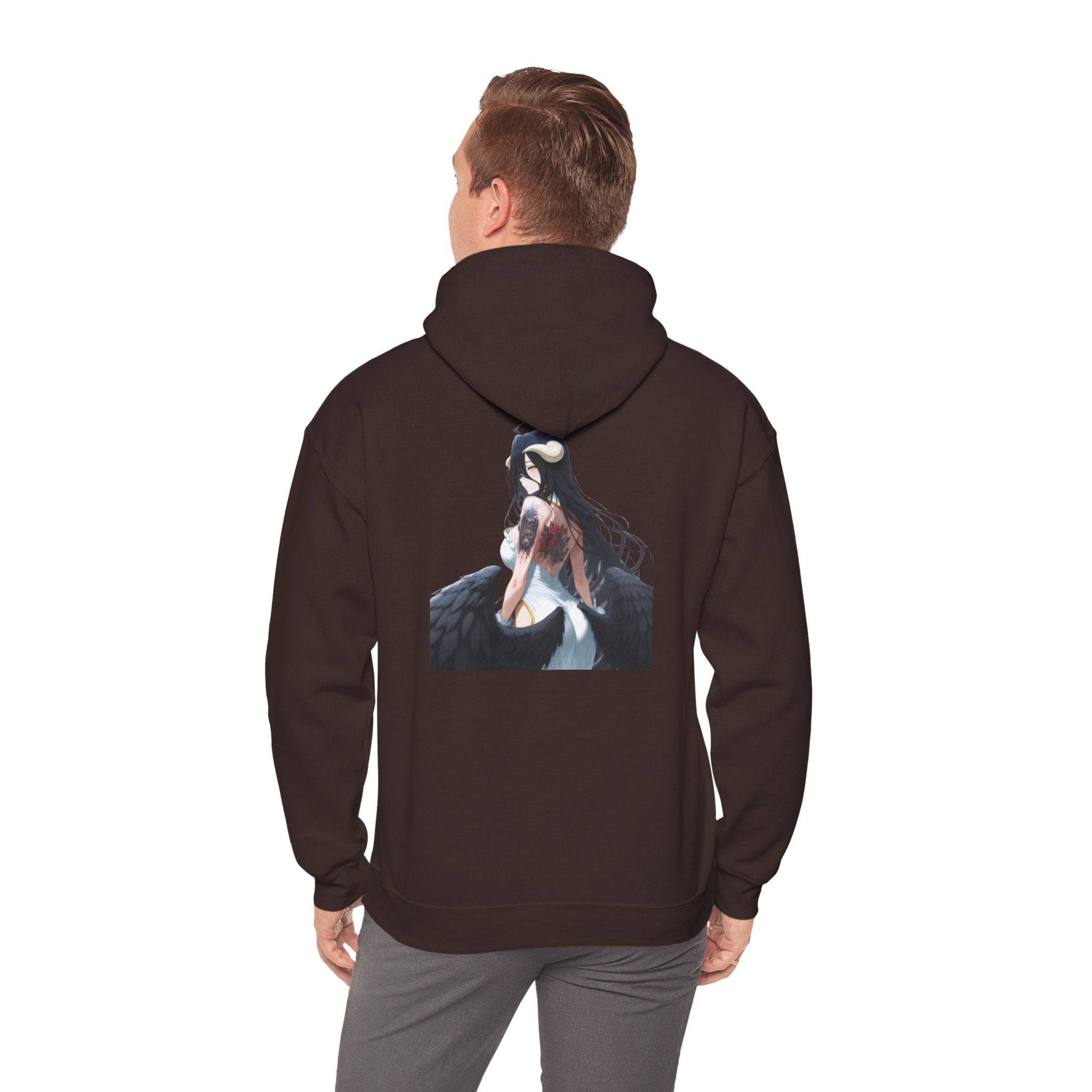 Gothic Albedo Overlord Waifu Unisex Heavy Blend™ Hooded Sweatshirt