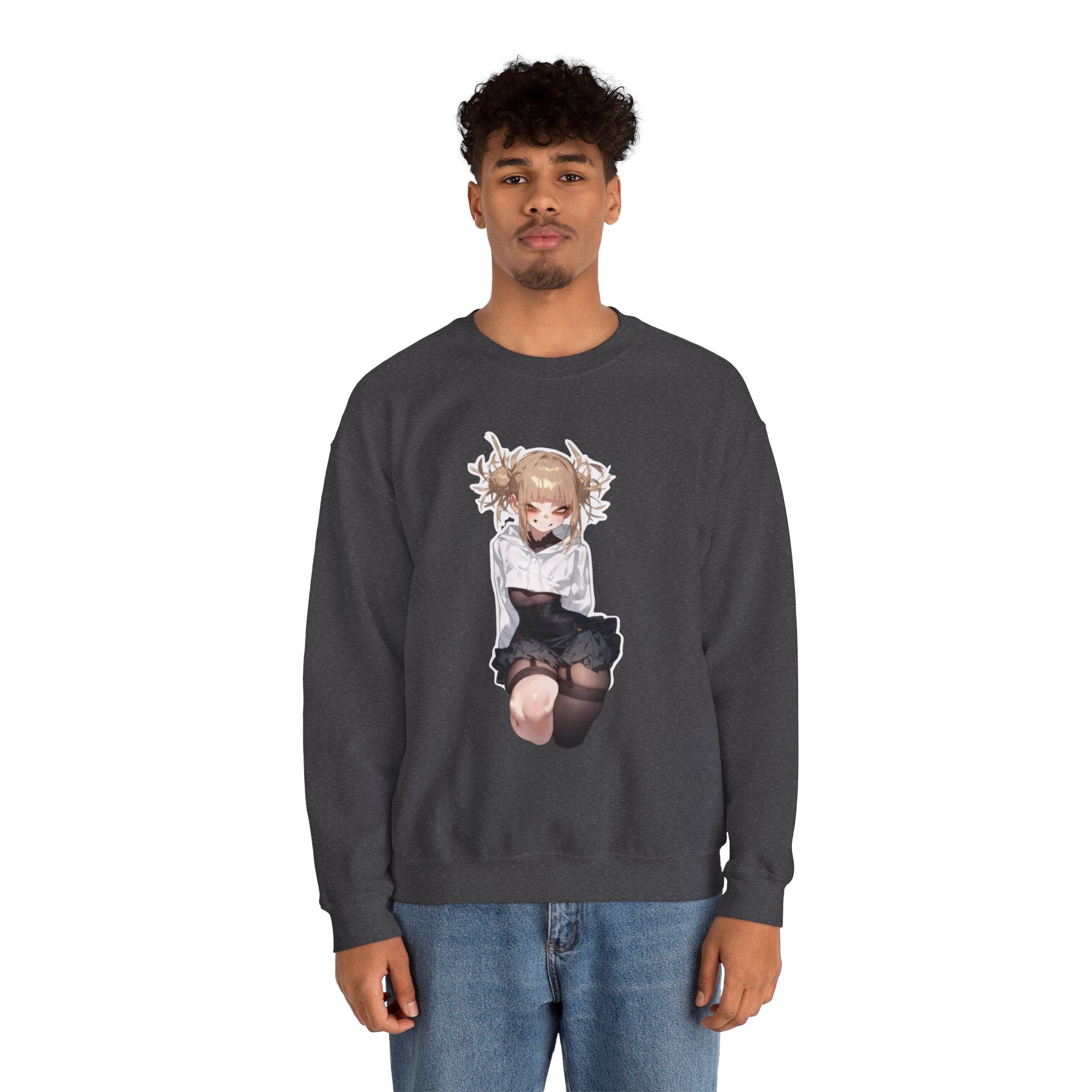 Himiko Toga Crazy Aesthetic Unisex Heavy Blend™ Crewneck Sweatshirt